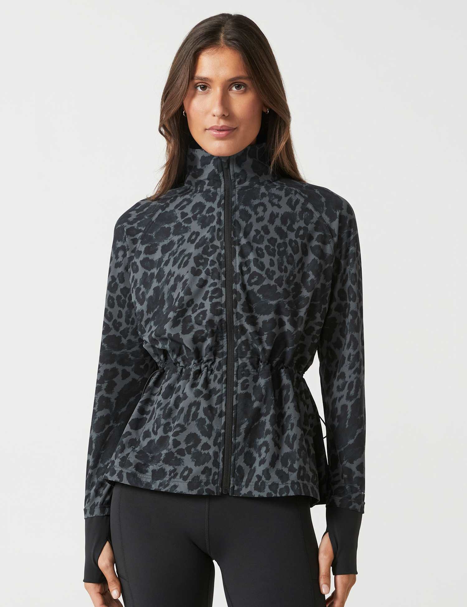Lilybod Helena Fitted Long Sleeve Running Jacket Black
