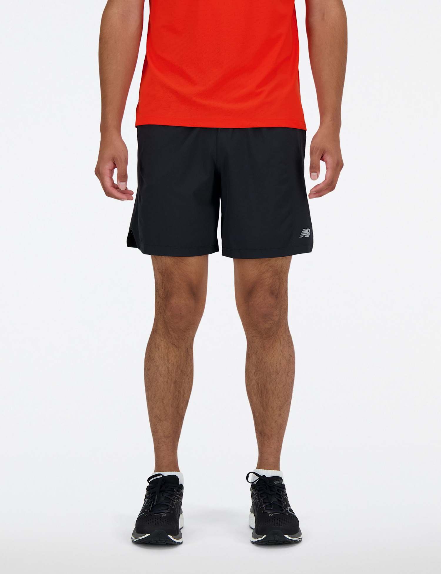 New Balance Woven Stretch Longer Length Running Shorts Black