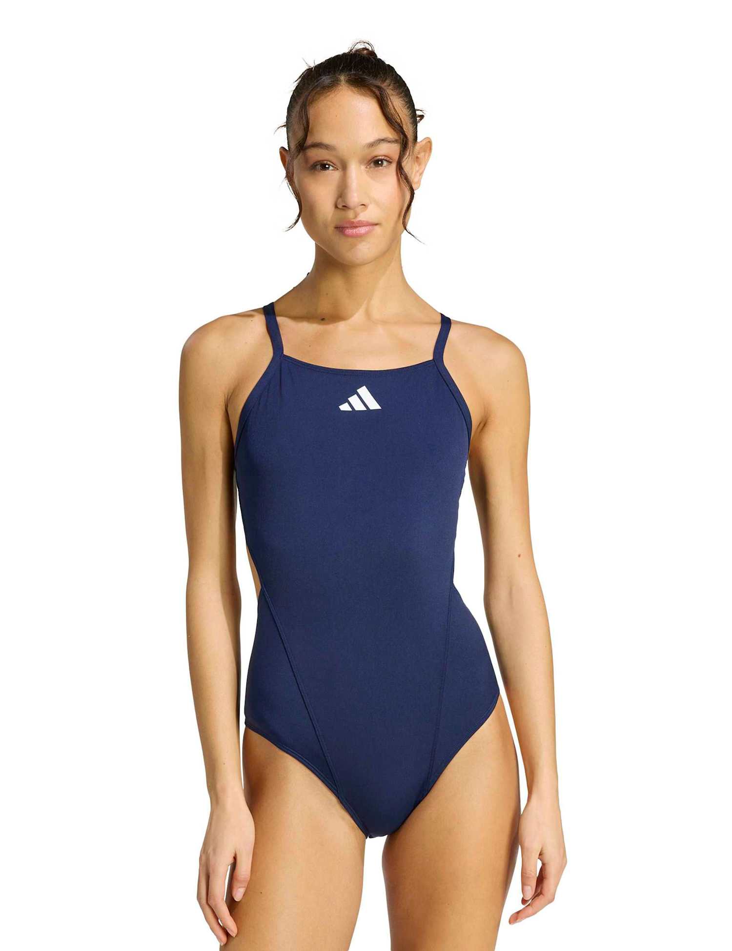 adidas Thin Straps C-Back Swimsuit Navy
