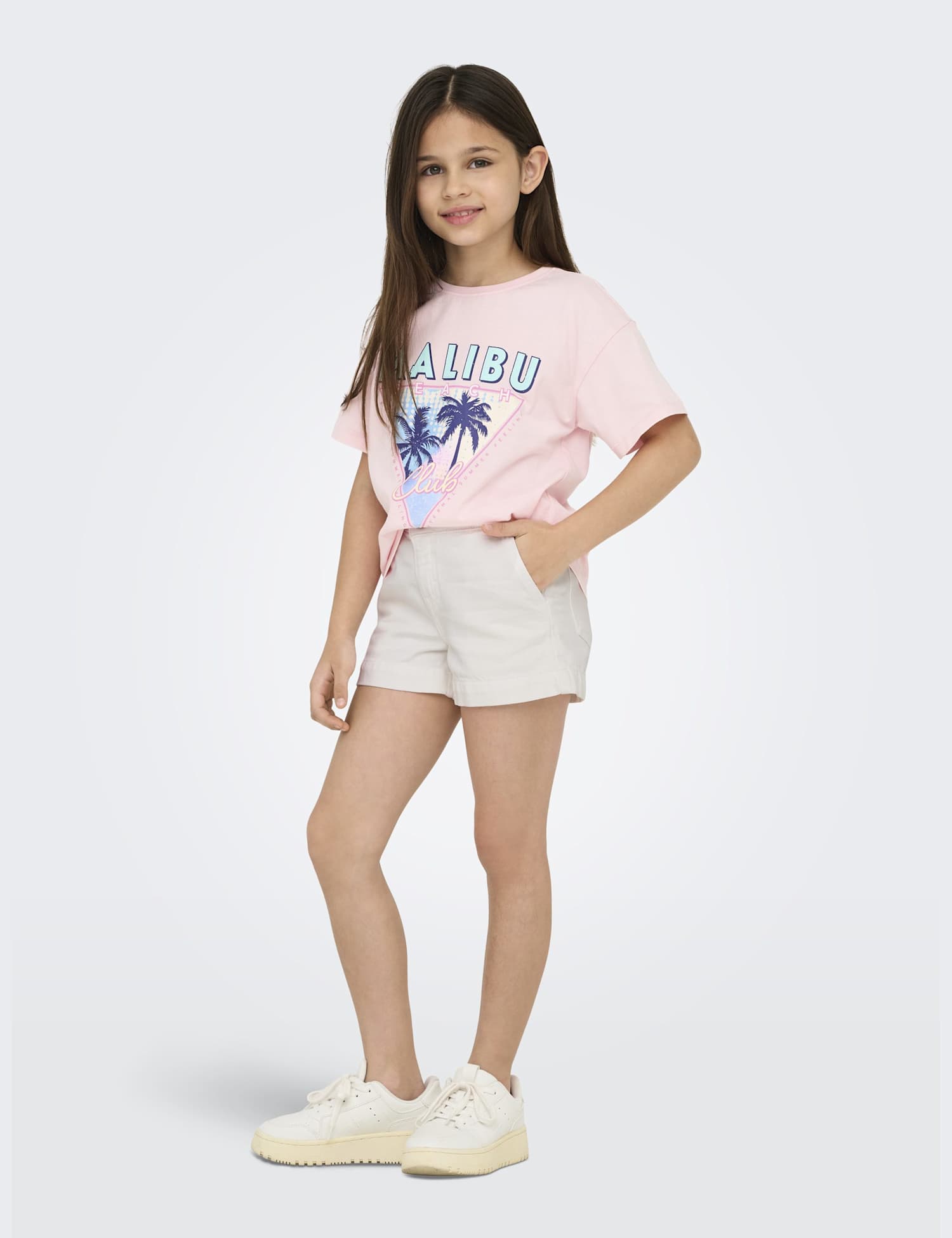 Kids Only Denim Wide Leg Shorts (8-14 Yrs) White