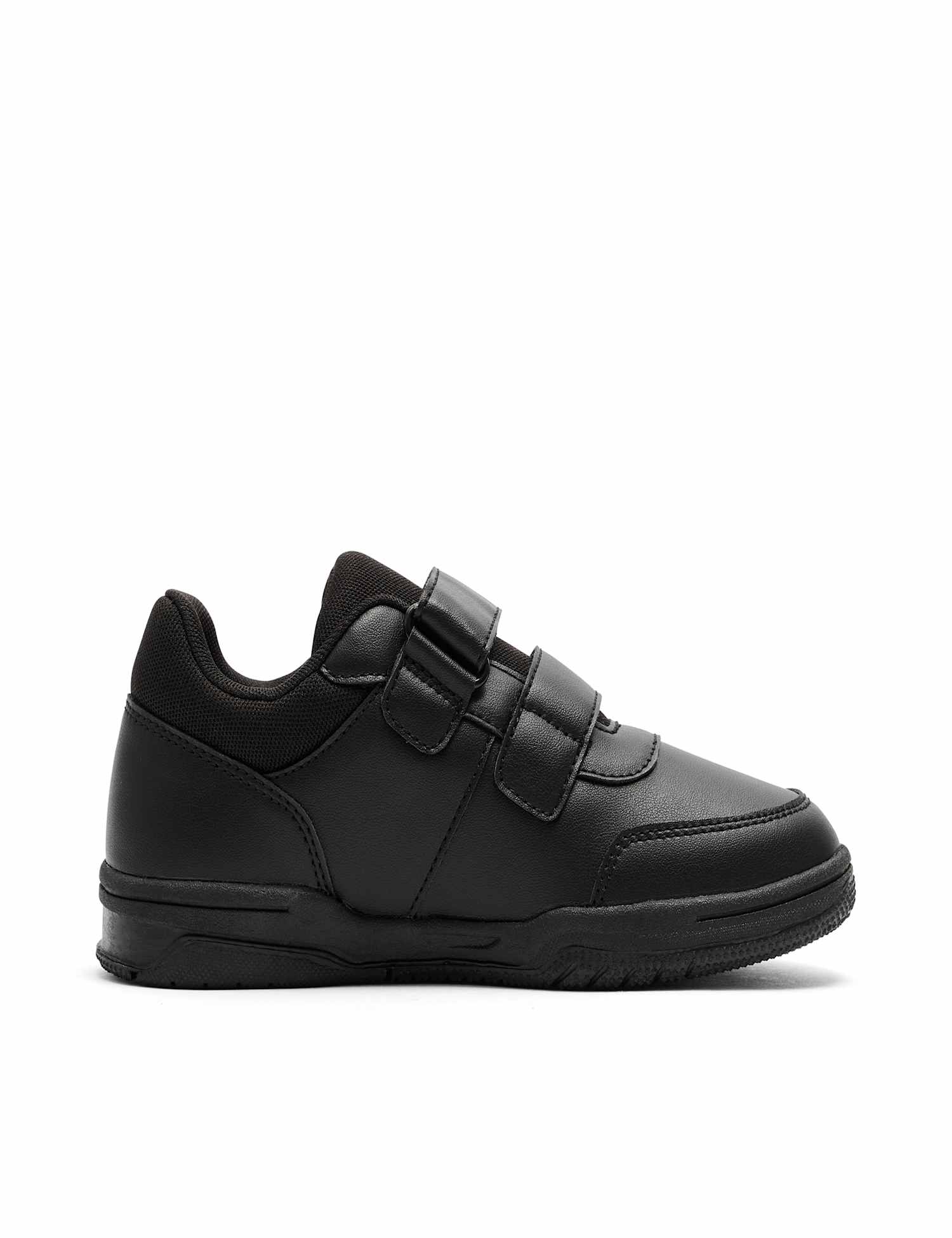 Kickers Kids' Leather Riptape School Shoes (12� Small - 2� Large) Black