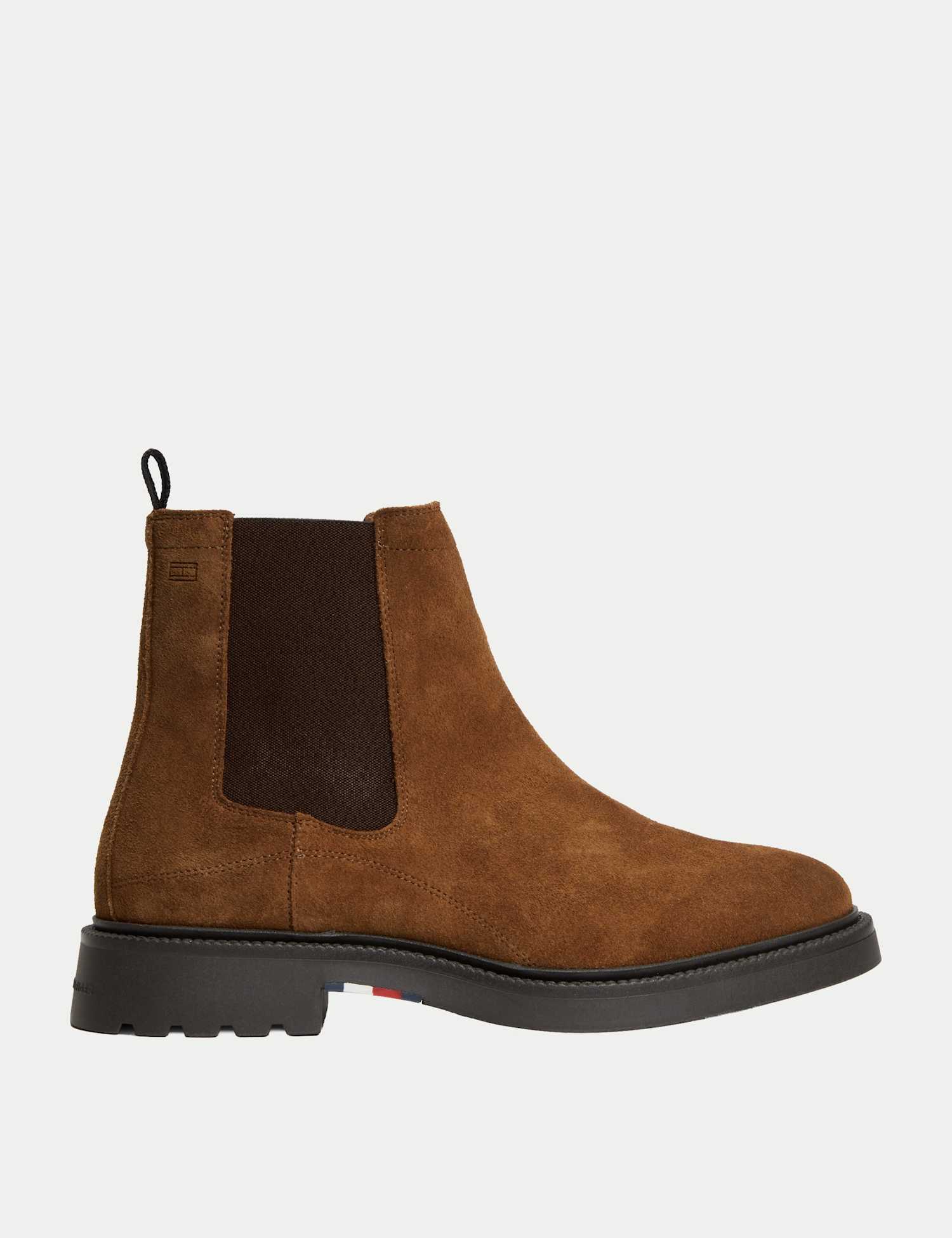 Tommy Hilfiger Casual Suede Chelsea Boots Tan
