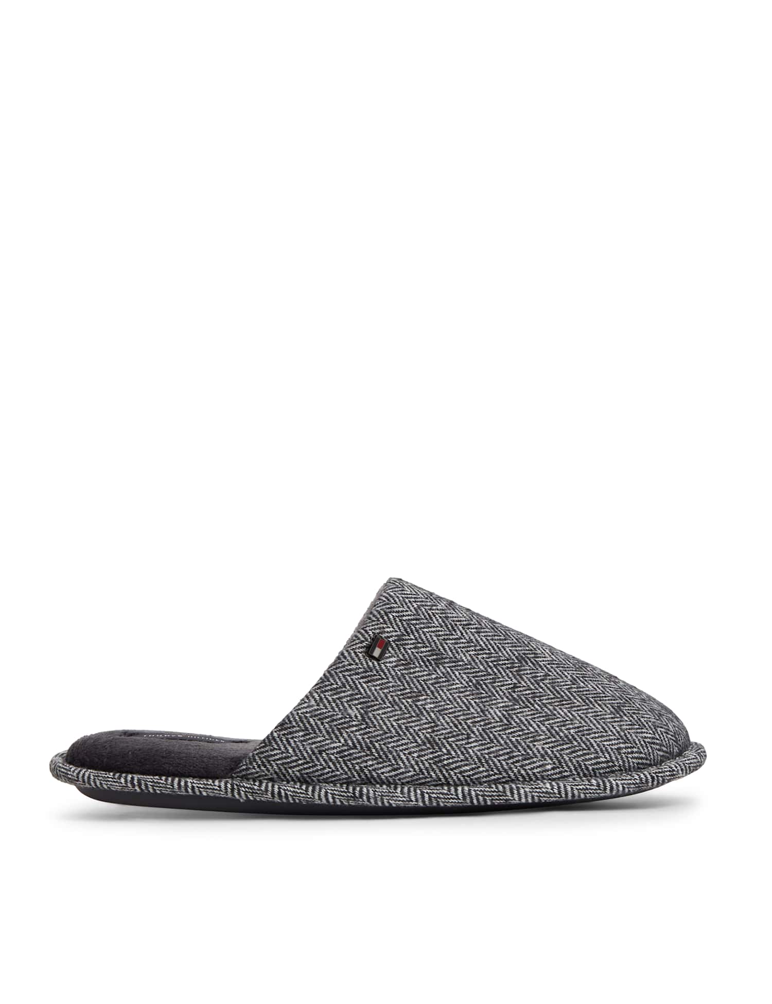 Tommy Hilfiger Herringbone Slippers Grey Marl