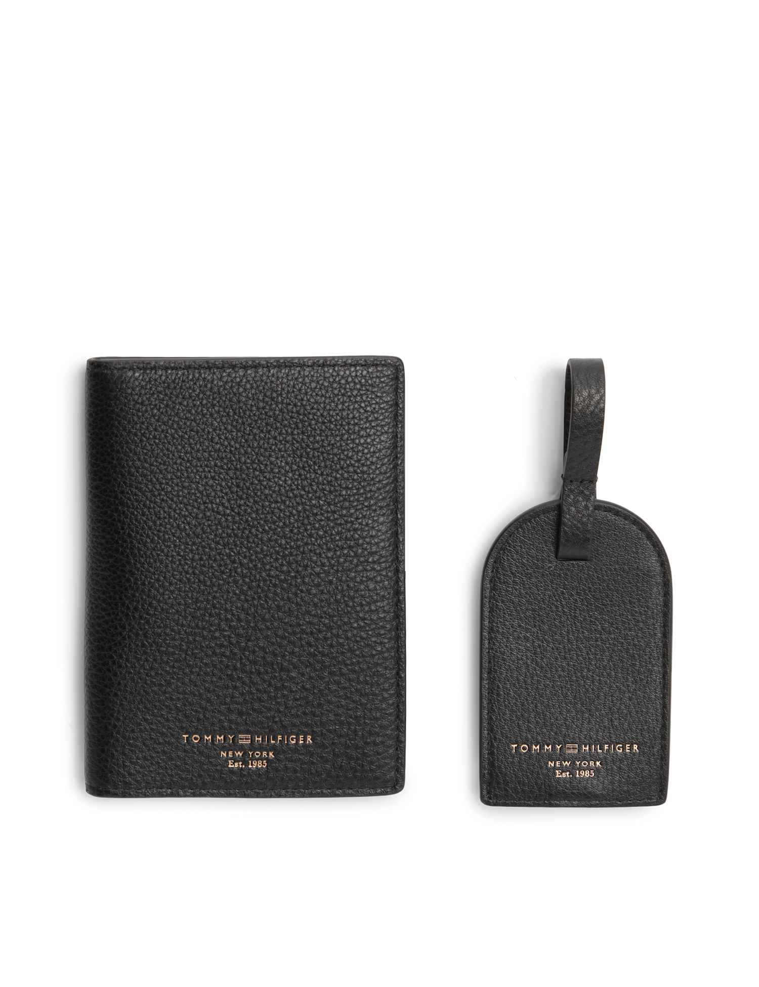 Tommy Hilfiger Leather Zip Wallet Black