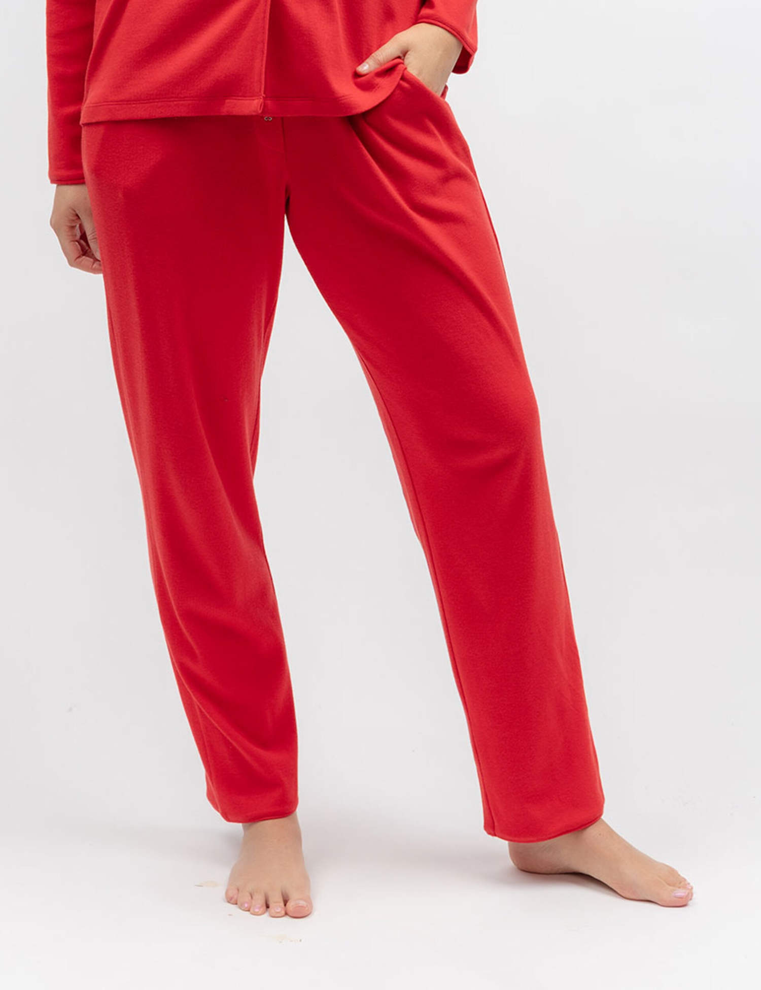 Cyberjammies Jersey Rib Pyjama Bottoms Red
