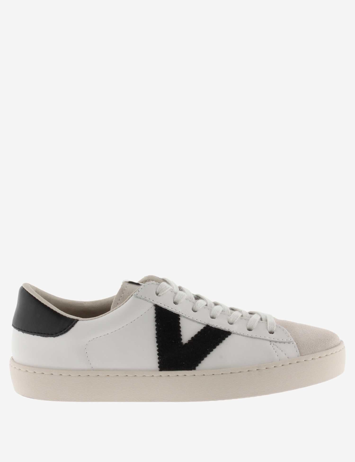 Victoria Berlin Leather Side Detail Trainers Black/White