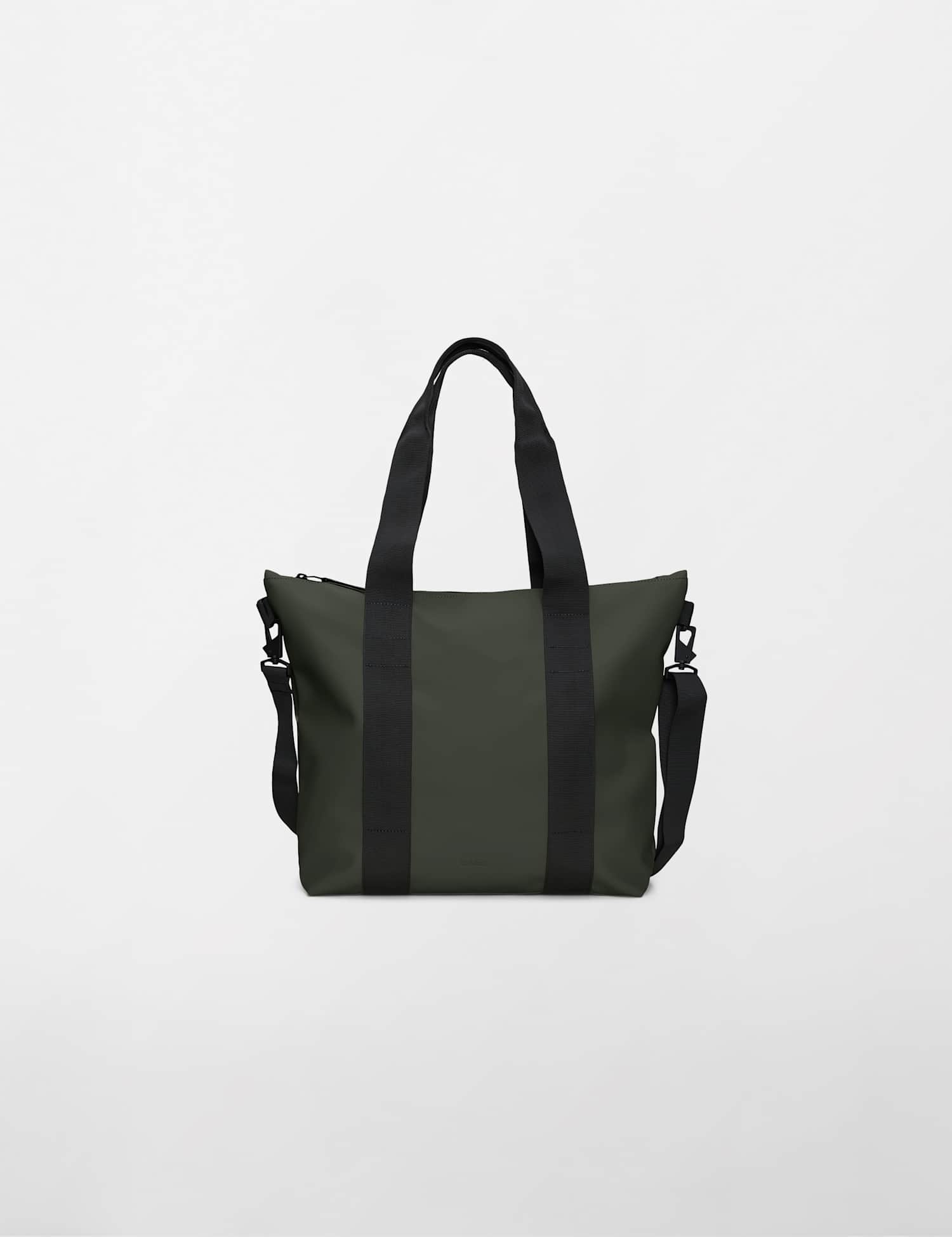 RAINS W3 Waterproof Mini Utility Tote Bag Dark Green