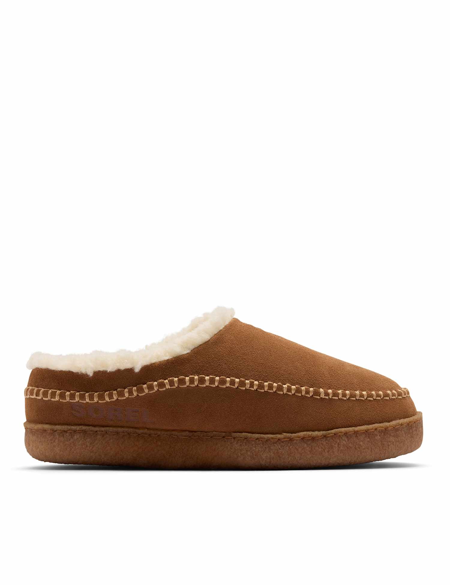 Sorel Leather Mule Slippers Light Brown