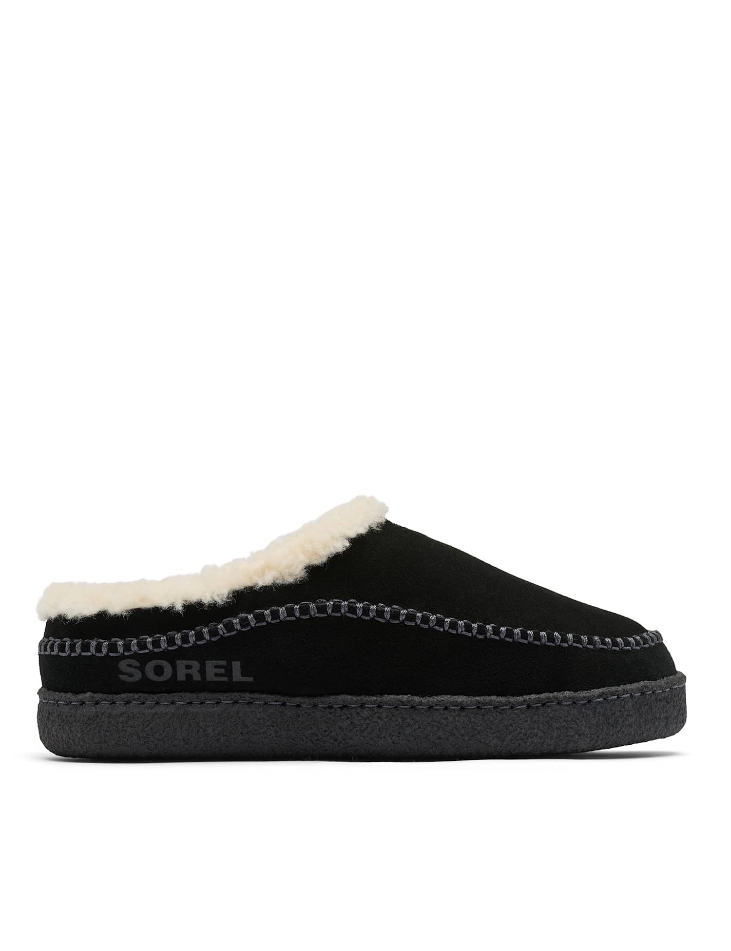 Sorel Leather Mule Slippers Black