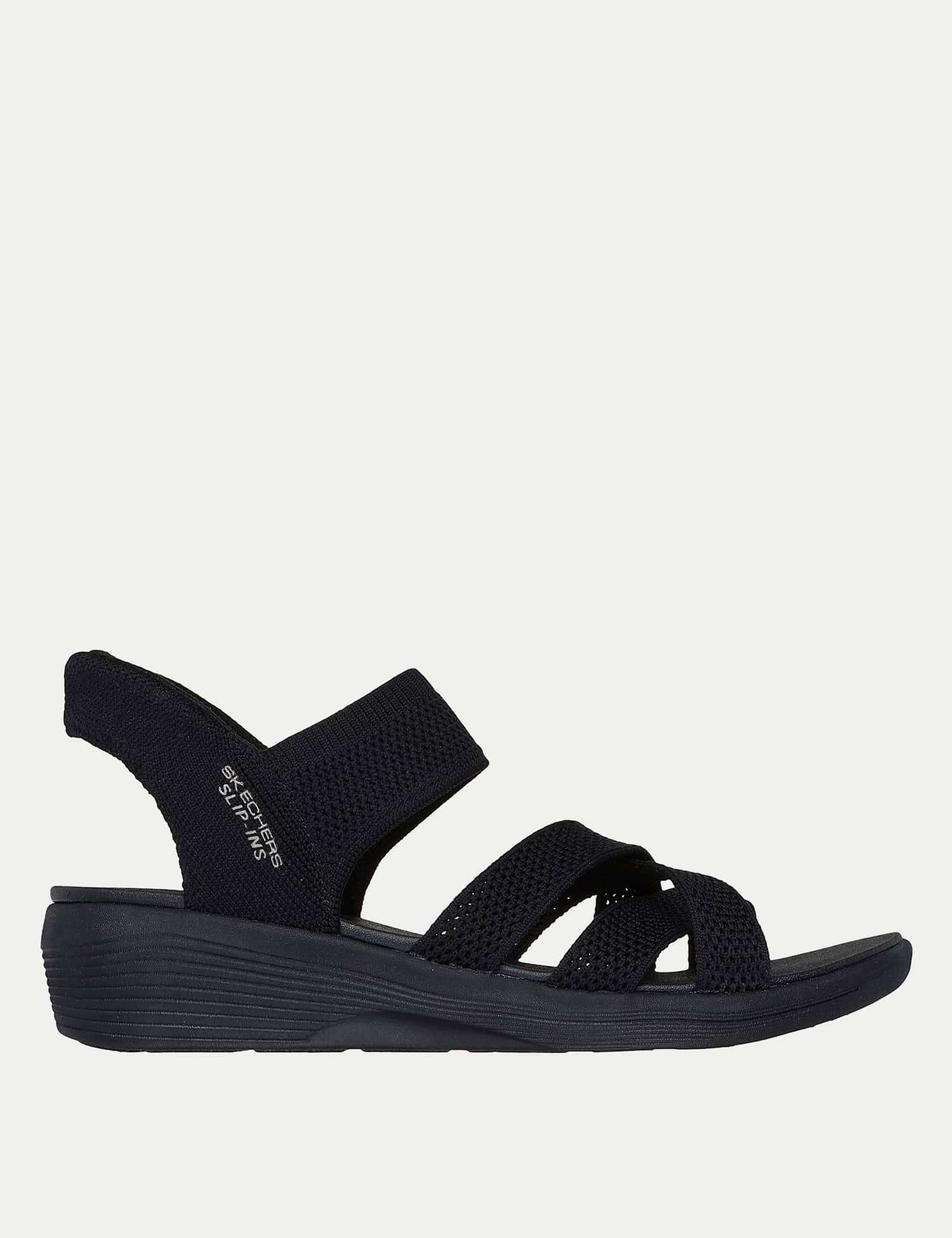 Skechers Arya - Cooling Off Wedge Sandals Black