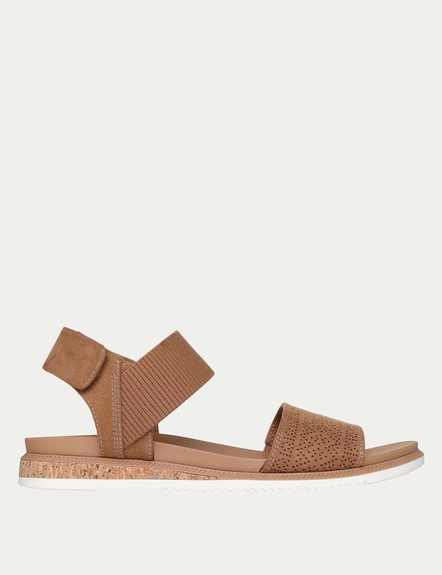 Skechers Desert Kiss Ankle Strap Flat Sandals Brown