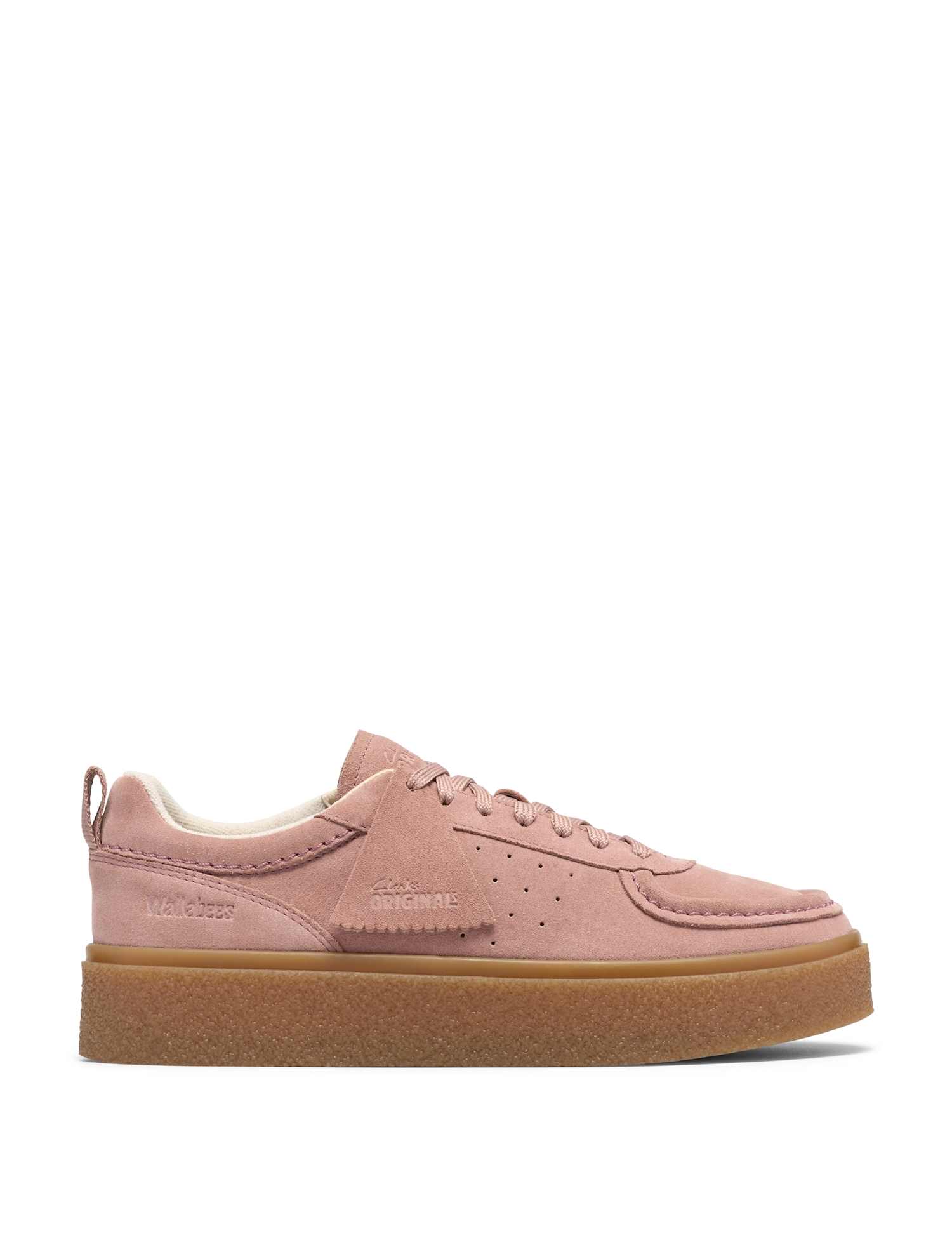 Clarks Originals Boxbee Walla Suede Shoes Dusky Rose