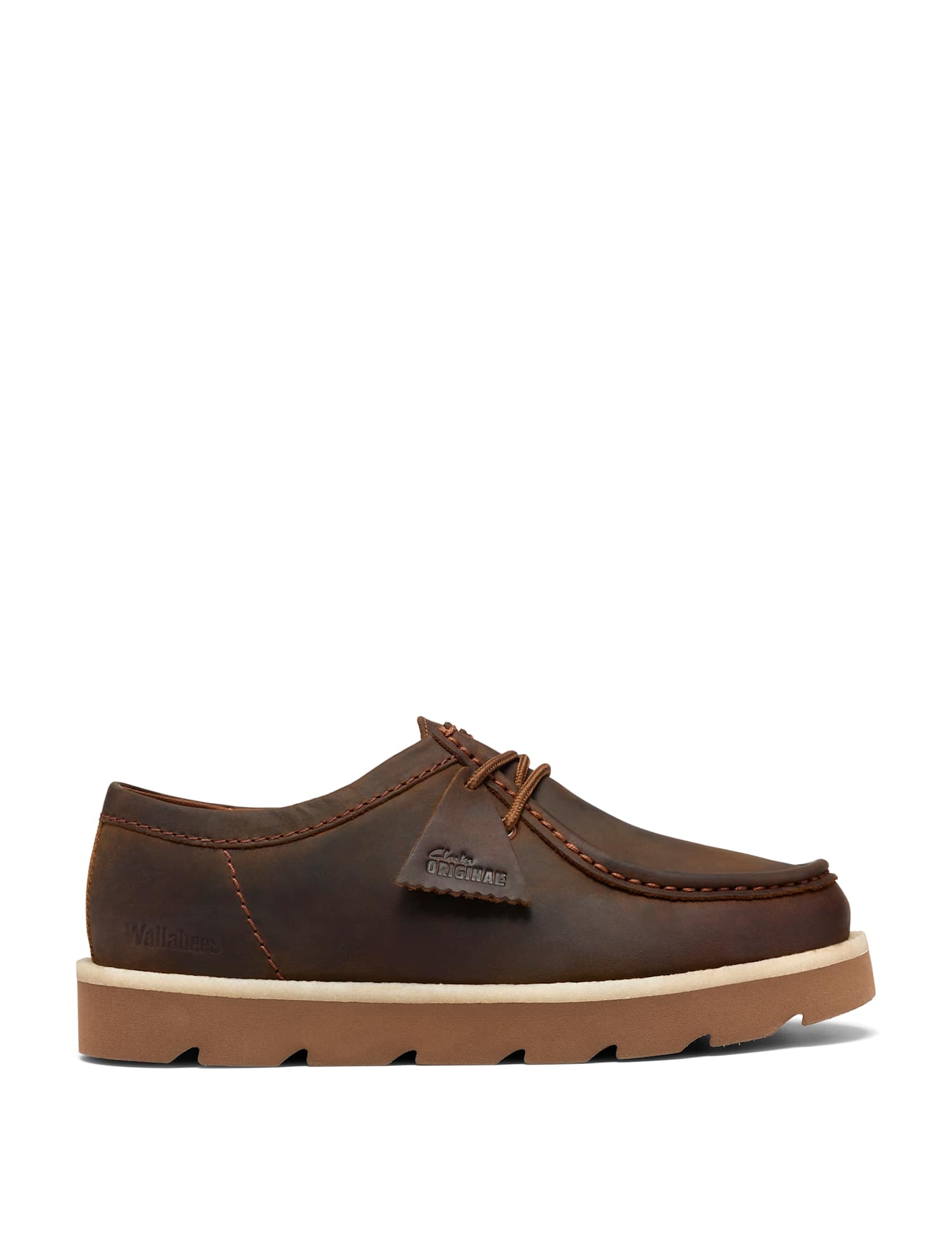 Clarks Originals Meare Walla Leather Shoes Tan