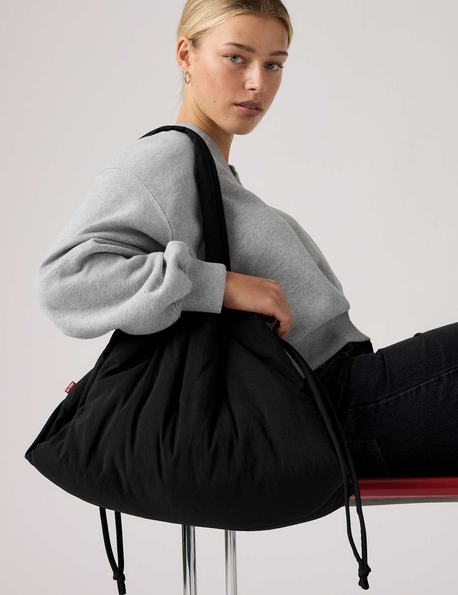 Levi's Drawstring Shoulder Bag Black