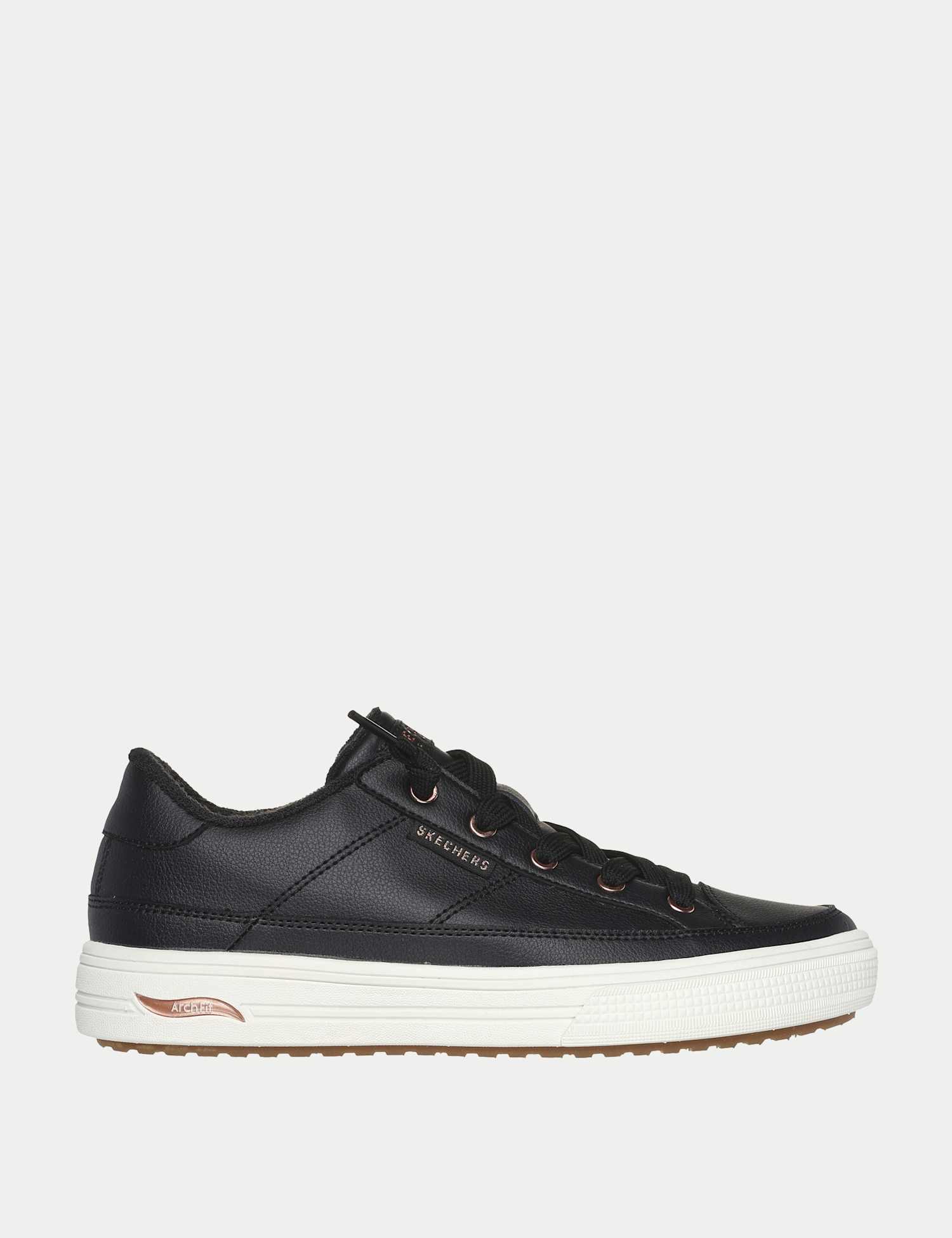Skechers Arch Fit Arcade On My Way Slip On Trainers Black