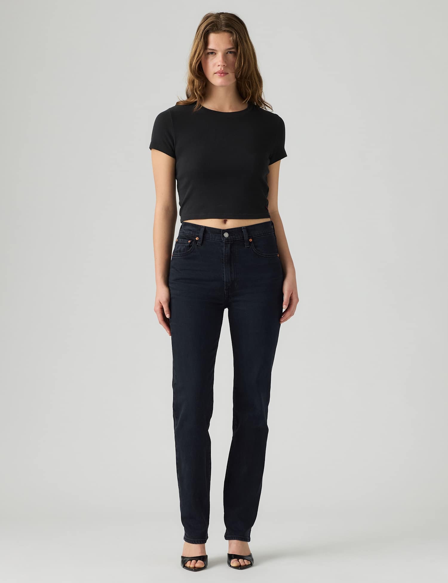 Levi's Ribcage Slim Jeans Black