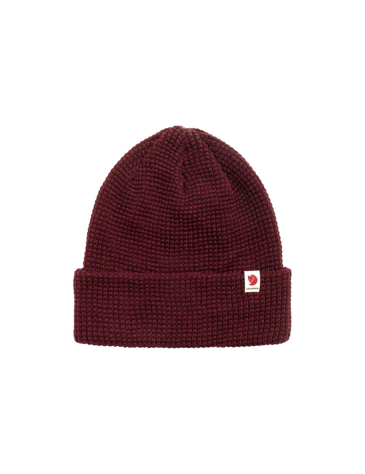 Fjallraven Knitted Beanie Hat Burgundy