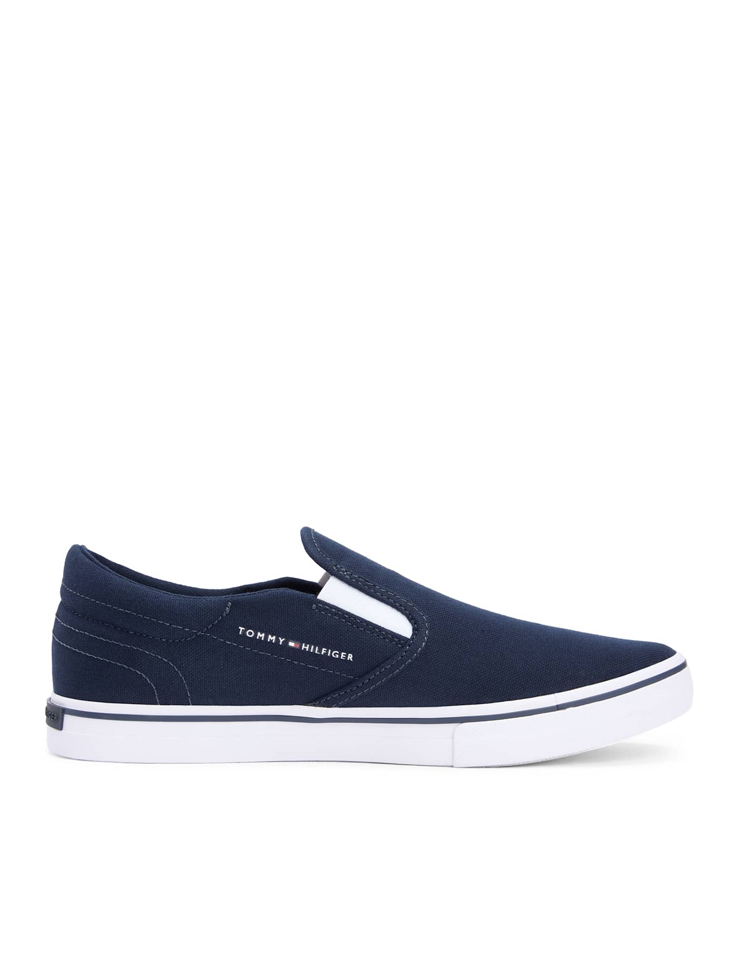 Tommy Hilfiger Canvas Boat Shoes Navy
