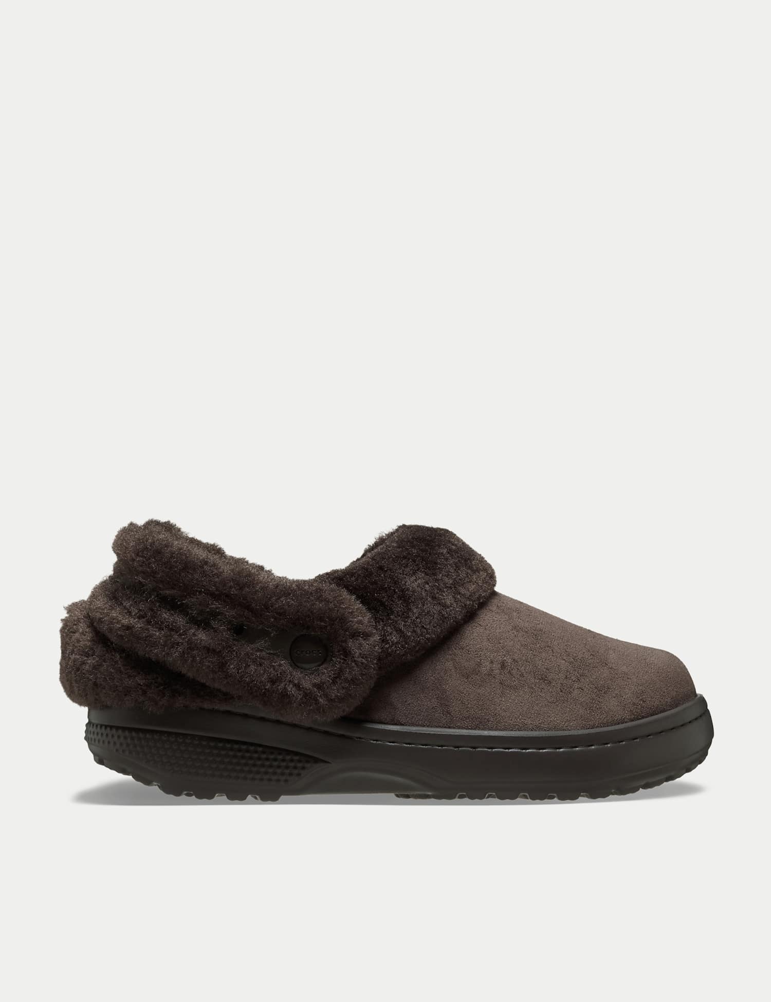 Crocs Unfurgettable Faux Fur Lined Clogs Dark Brown