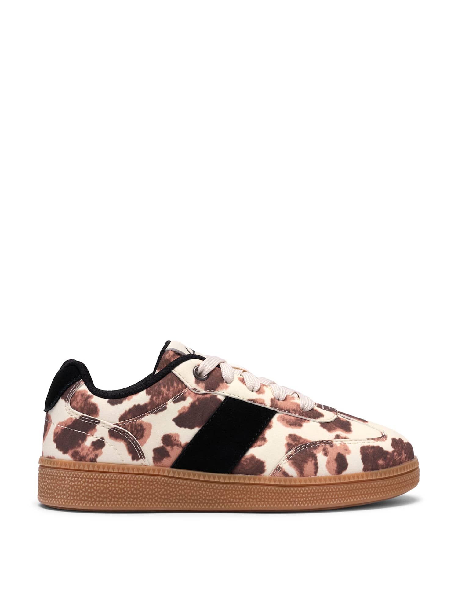 Clarks Kids' Cow Print Trainers (7 Small - 9 Small) Multi