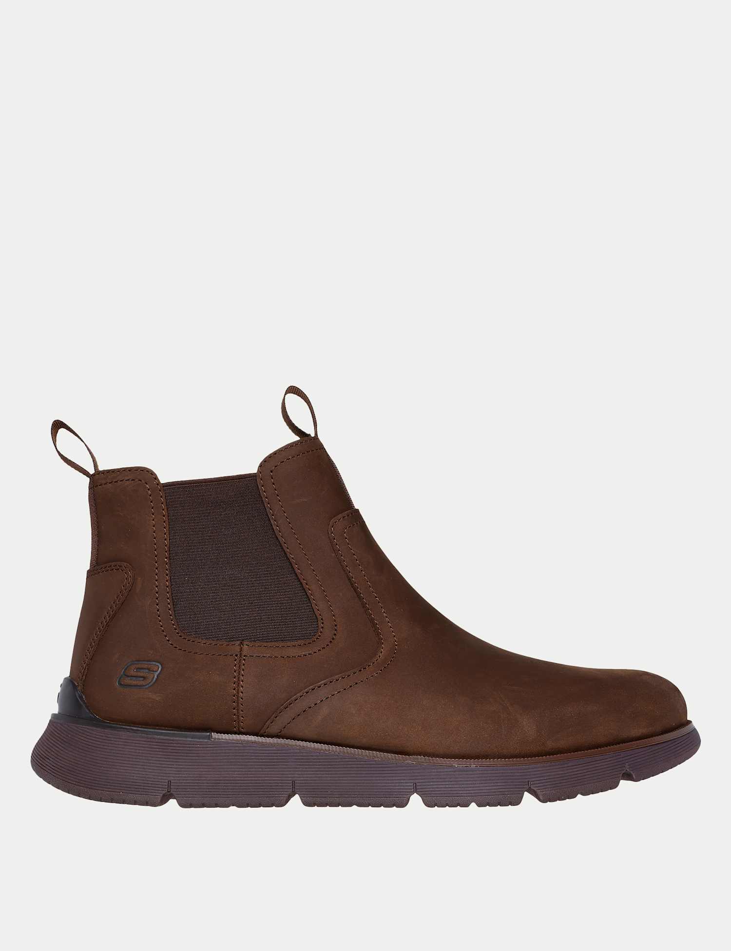 Skechers Augustino Chelsea Boots Dark Brown