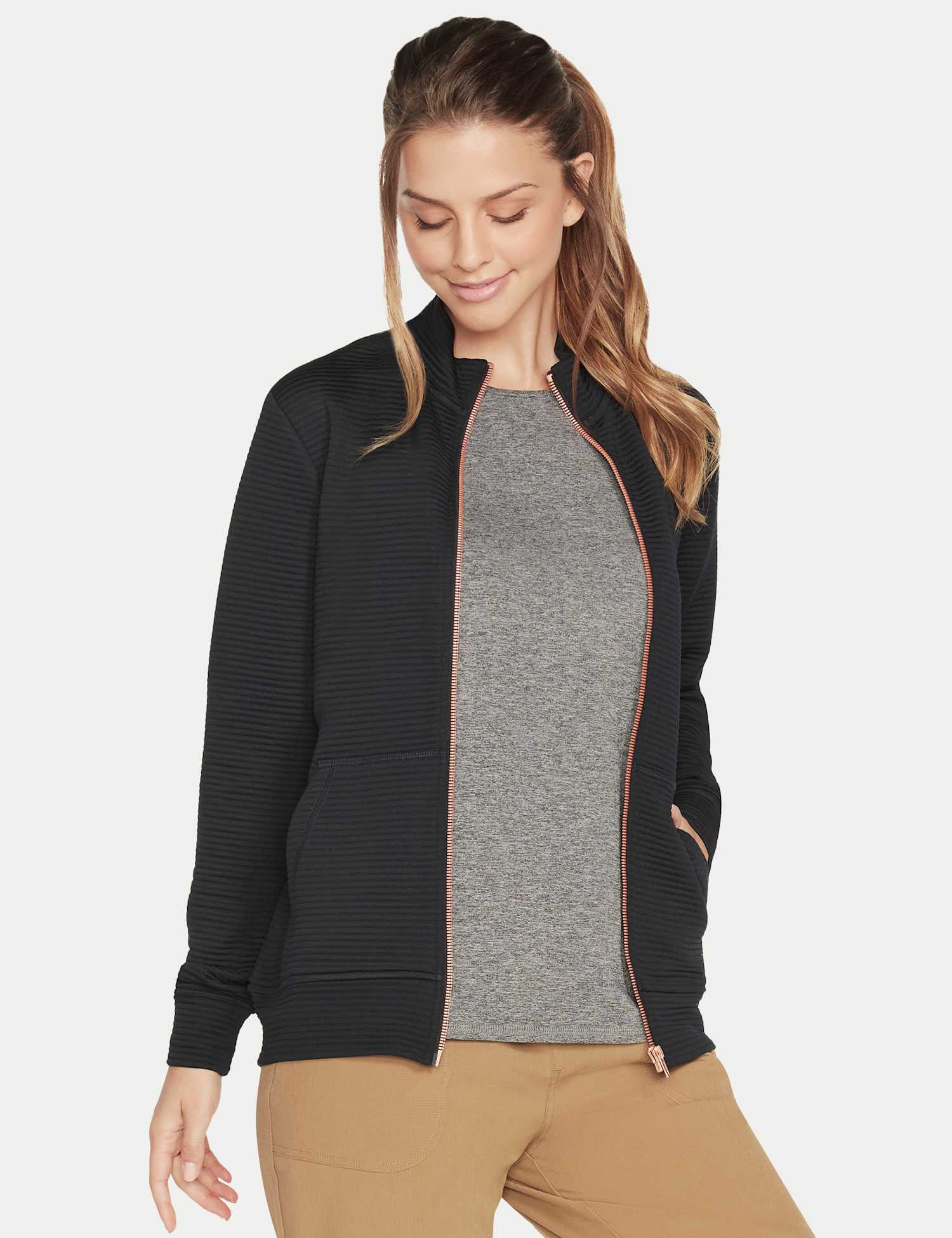 Skechers The GO WALK Everywhere Zip Up Jacket Black