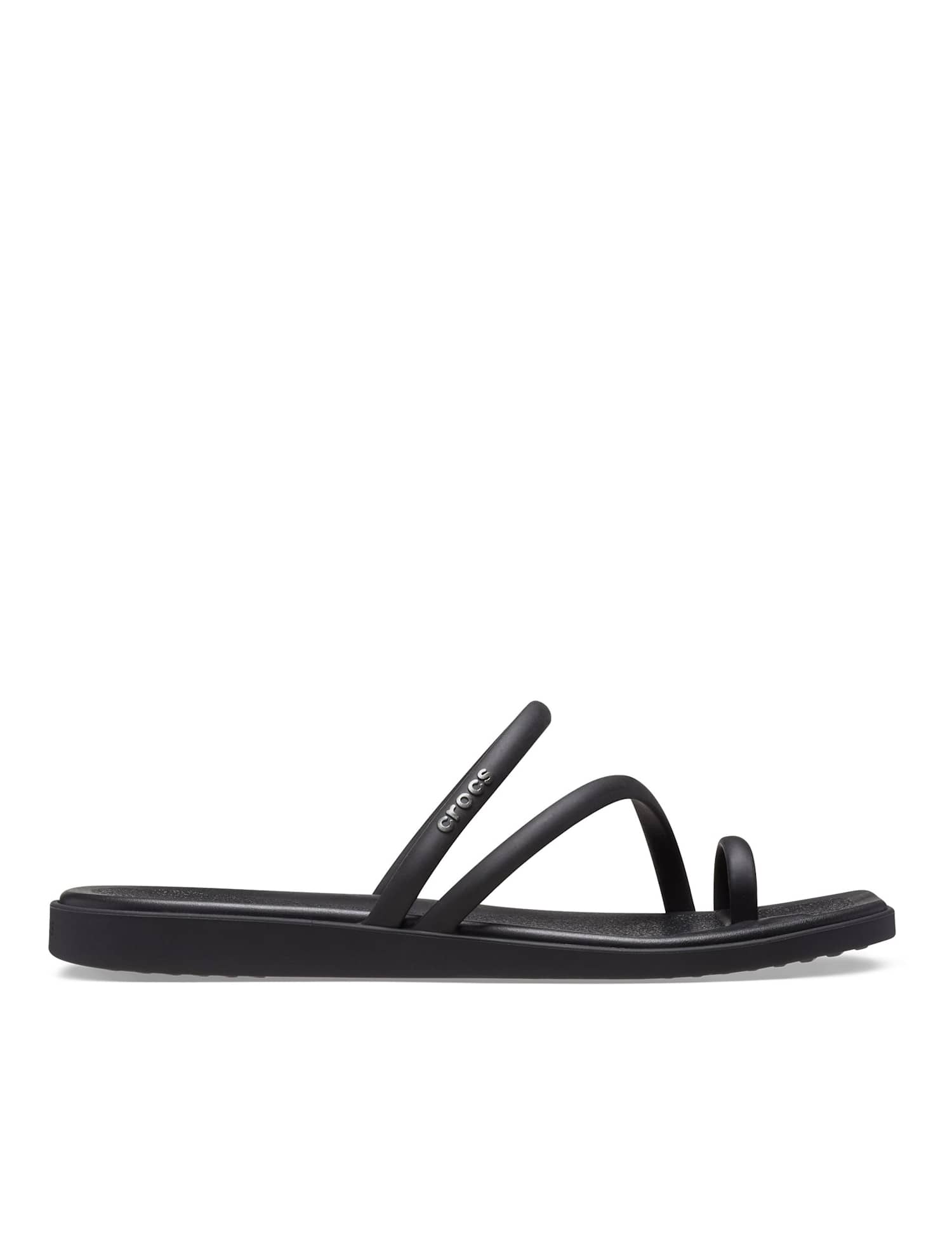 Crocs Miami Flat Toe Loop Sandals Black