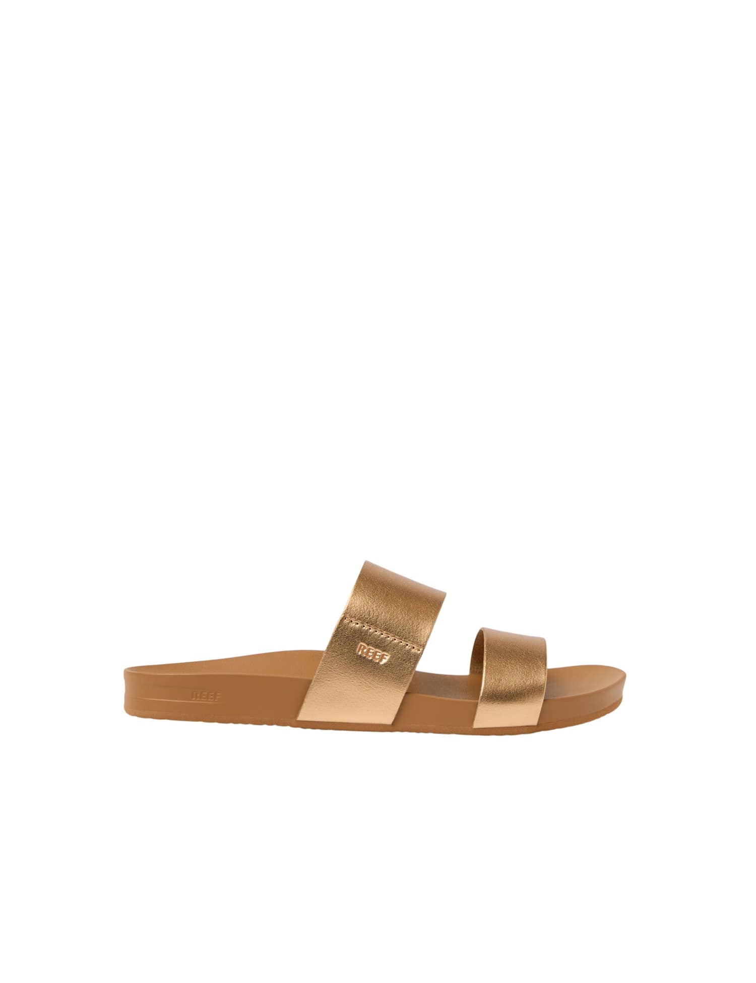 REEF Cushion Vista Metallic Flat Sliders Bronze