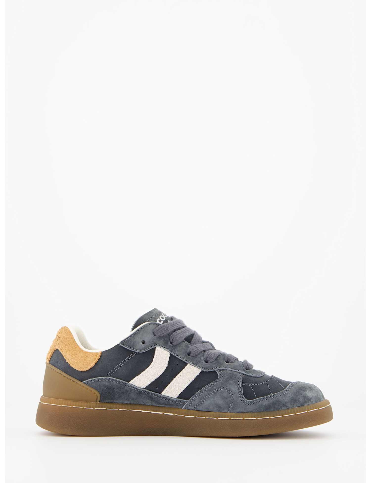 Coolway Goal Suede Lace Up Trainers Navy