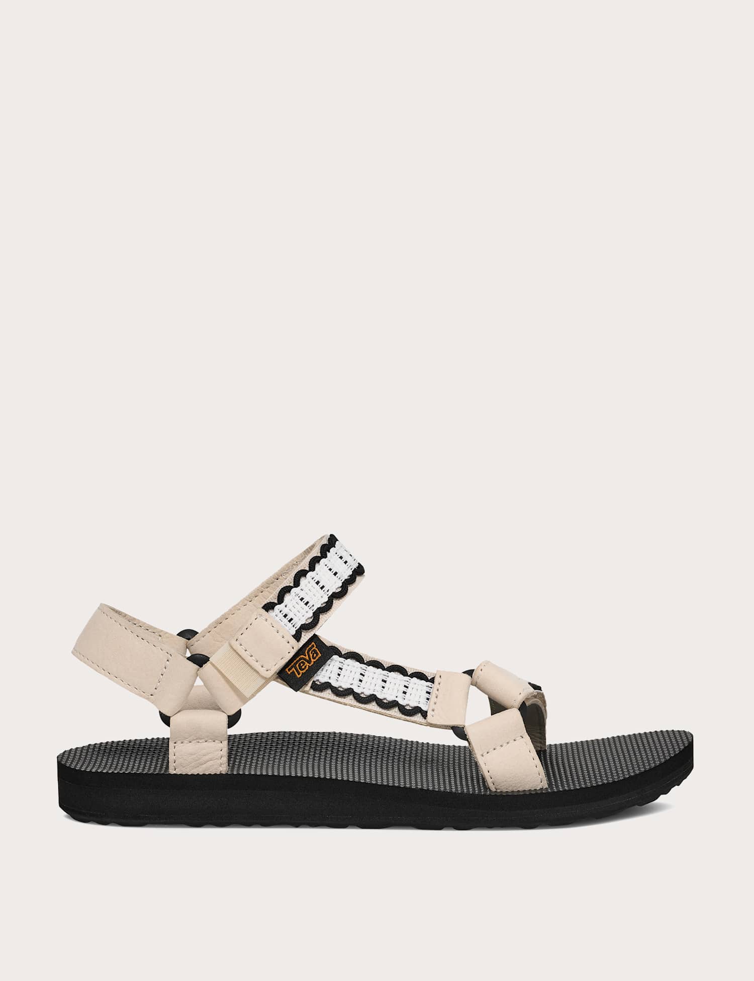 Teva Embellished Ankle Strap Flat Sandals Cream Mix