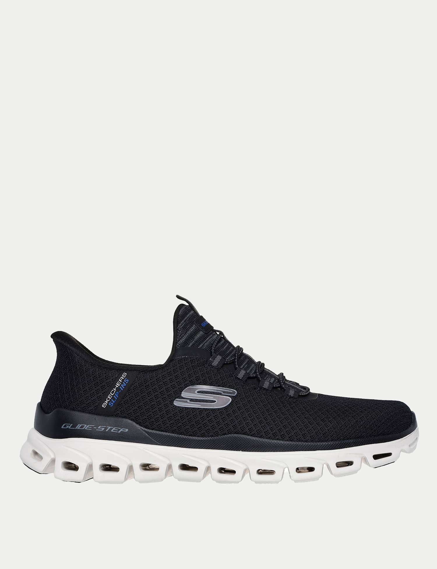Skechers Glide-Step Slip-On Trainers Black Mix