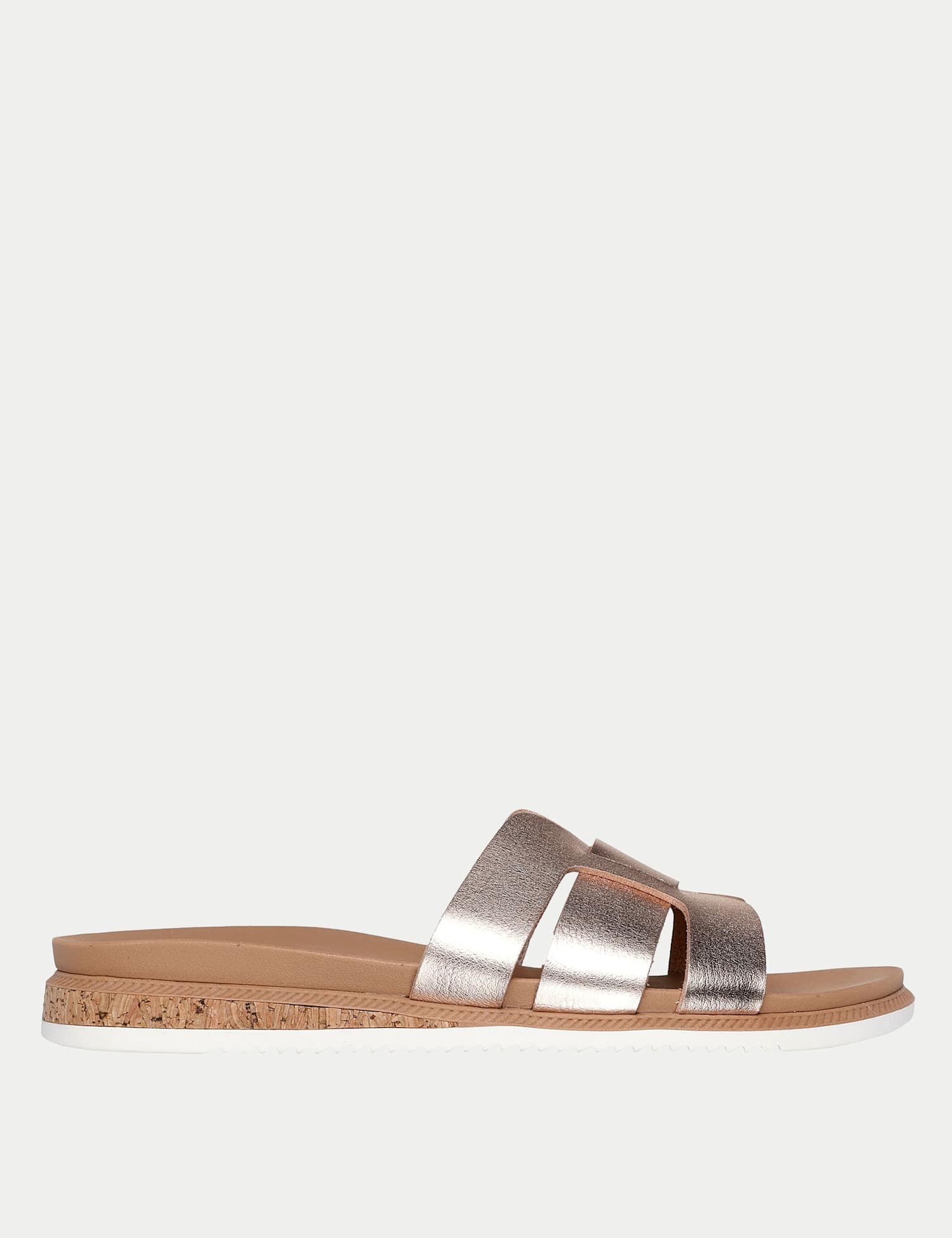 Skechers Desert Kiss Low Peak Look Sandals Golden Rose