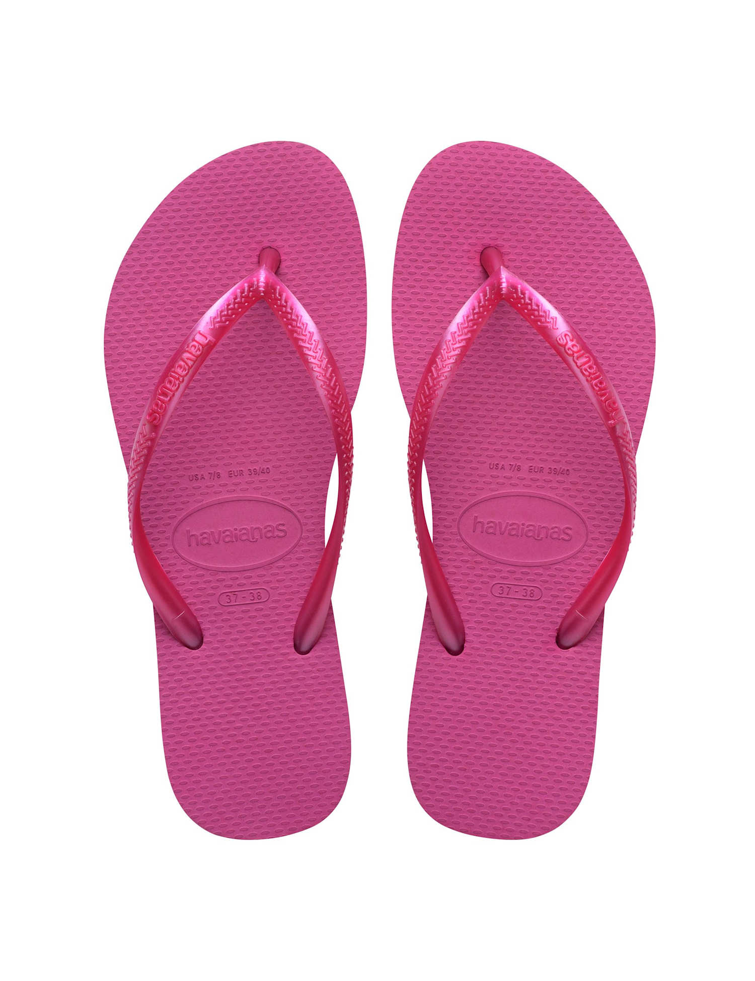 HAVAIANAS Slim Metallic Flip Flops Pink
