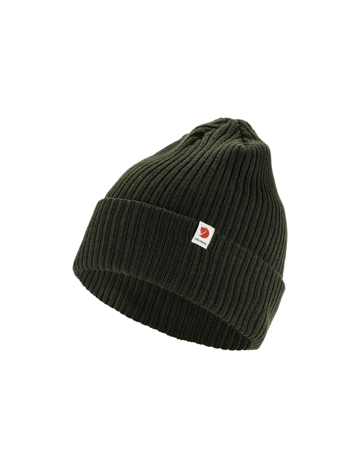 Fjallraven Rib Beanie Hat Dark Green