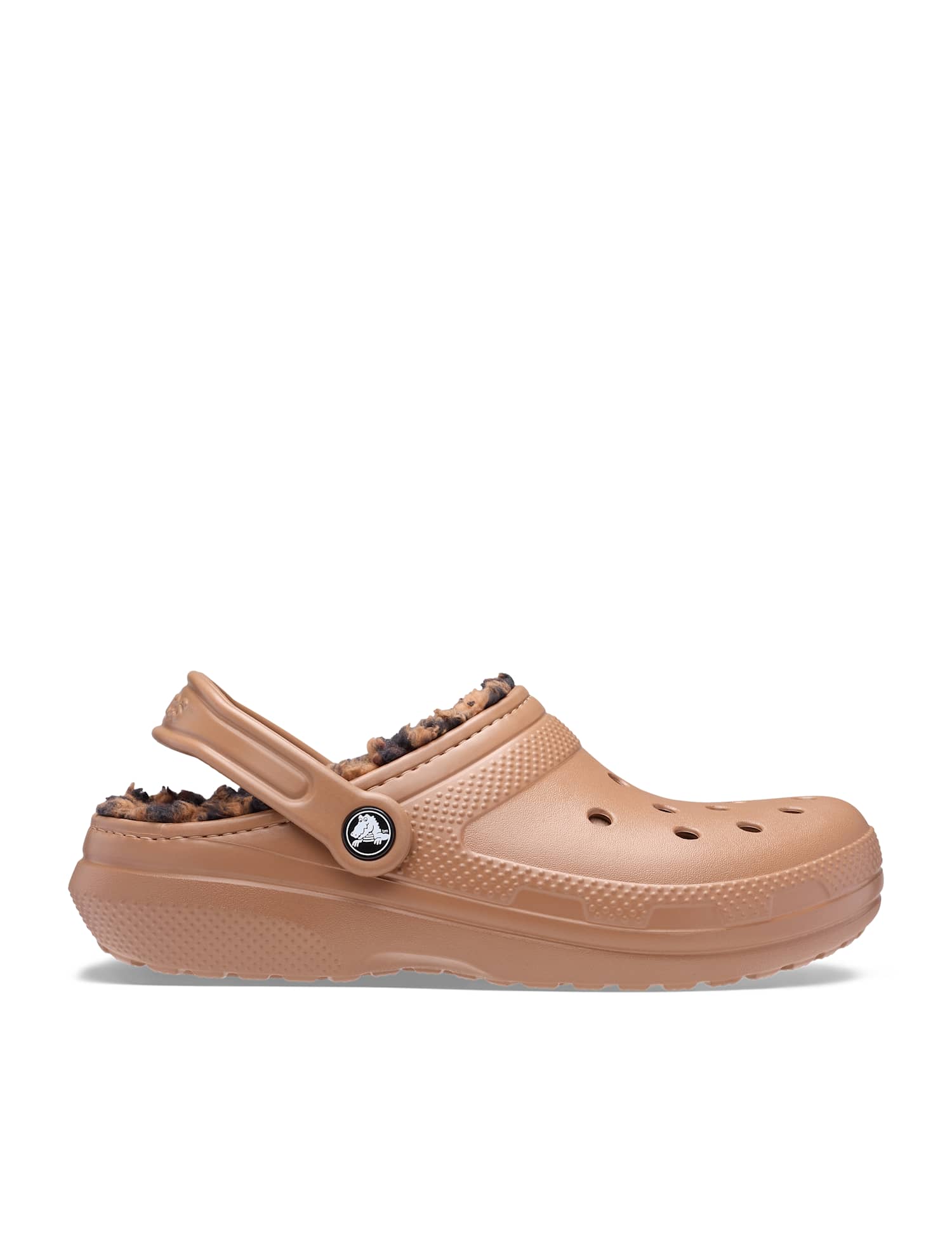 Crocs Regular Fit Lined Slip On Clog Shoes Brown