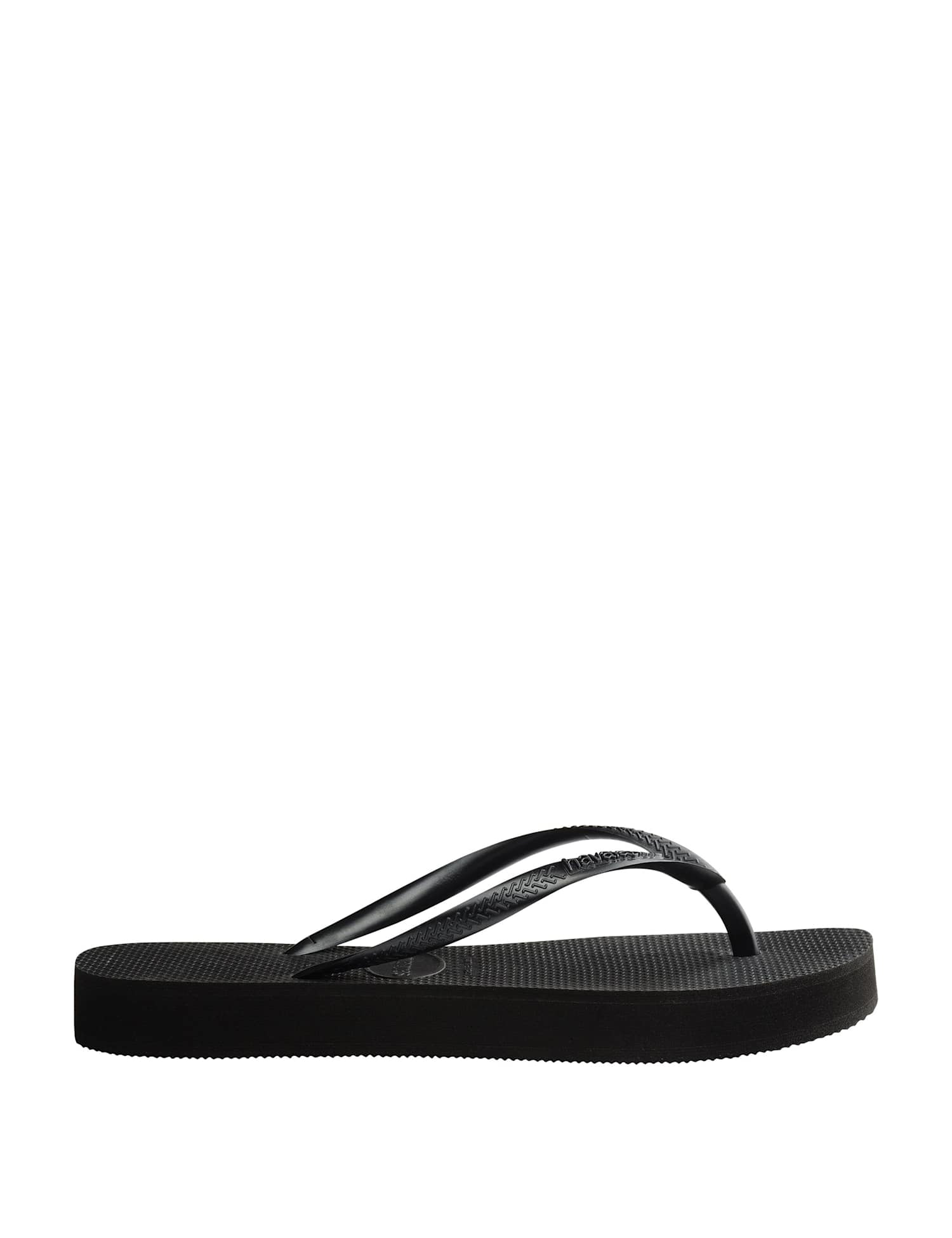 HAVAIANAS Slim Flatform Flip Flops Black