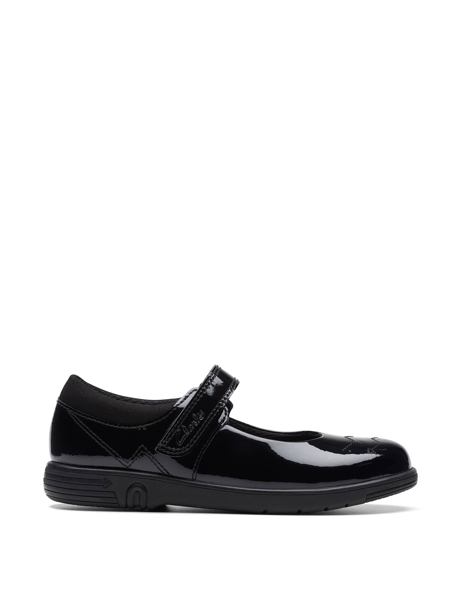 Clarks Kids' Patent School Shoes (8 Small - 2.5 Large) Black