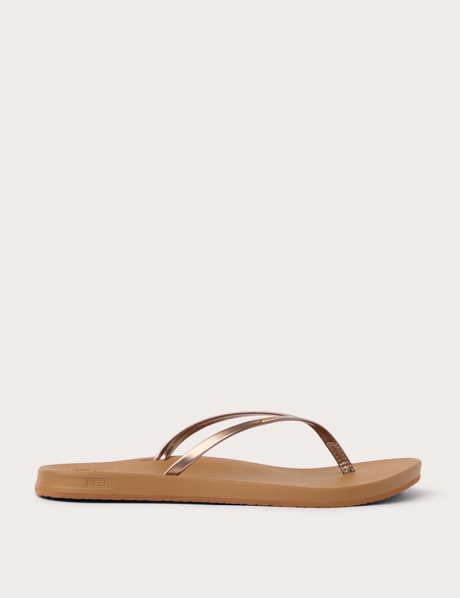 REEF Cushion Slim Flip Flops Brown Mix