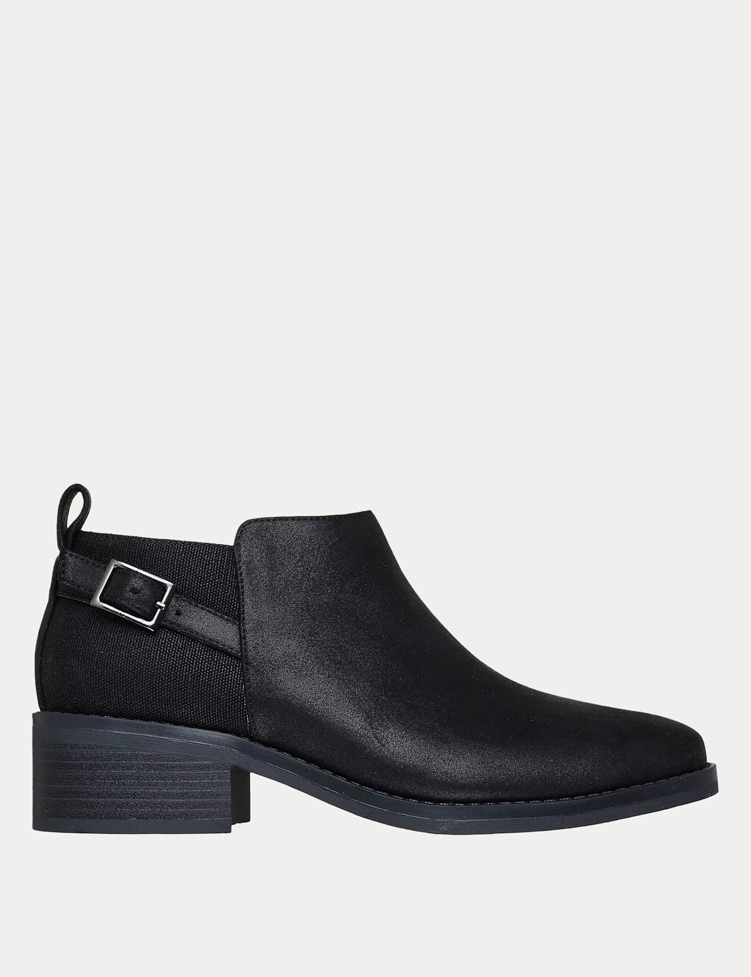 Skechers BOBS Wander Luxe Ankle Boots Black