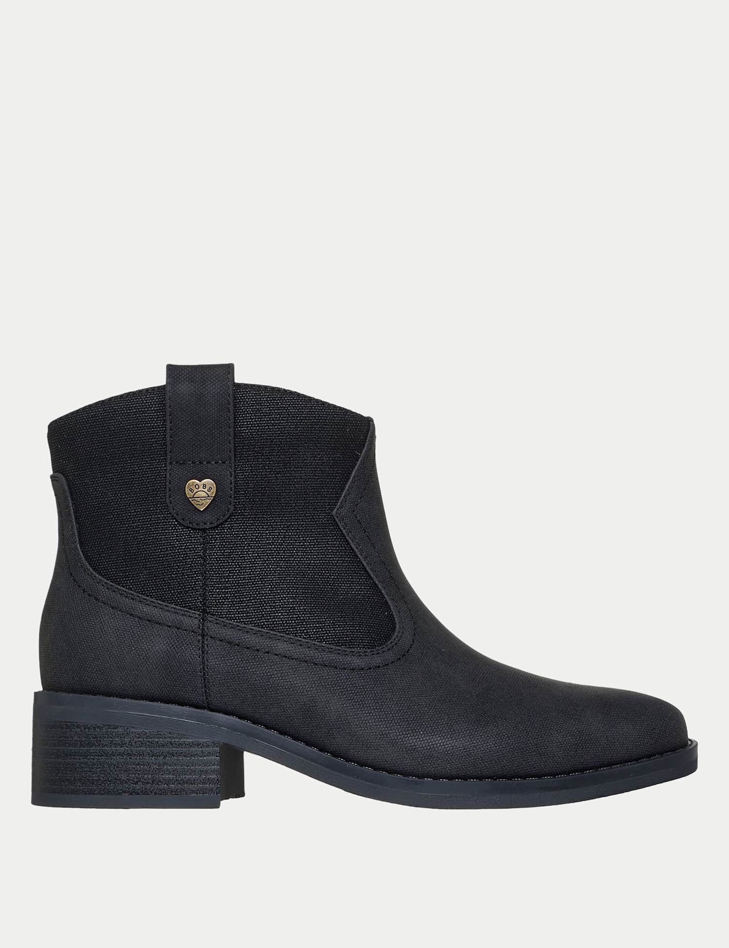 Skechers BOBS Wander Luxe Ankle Boots Black