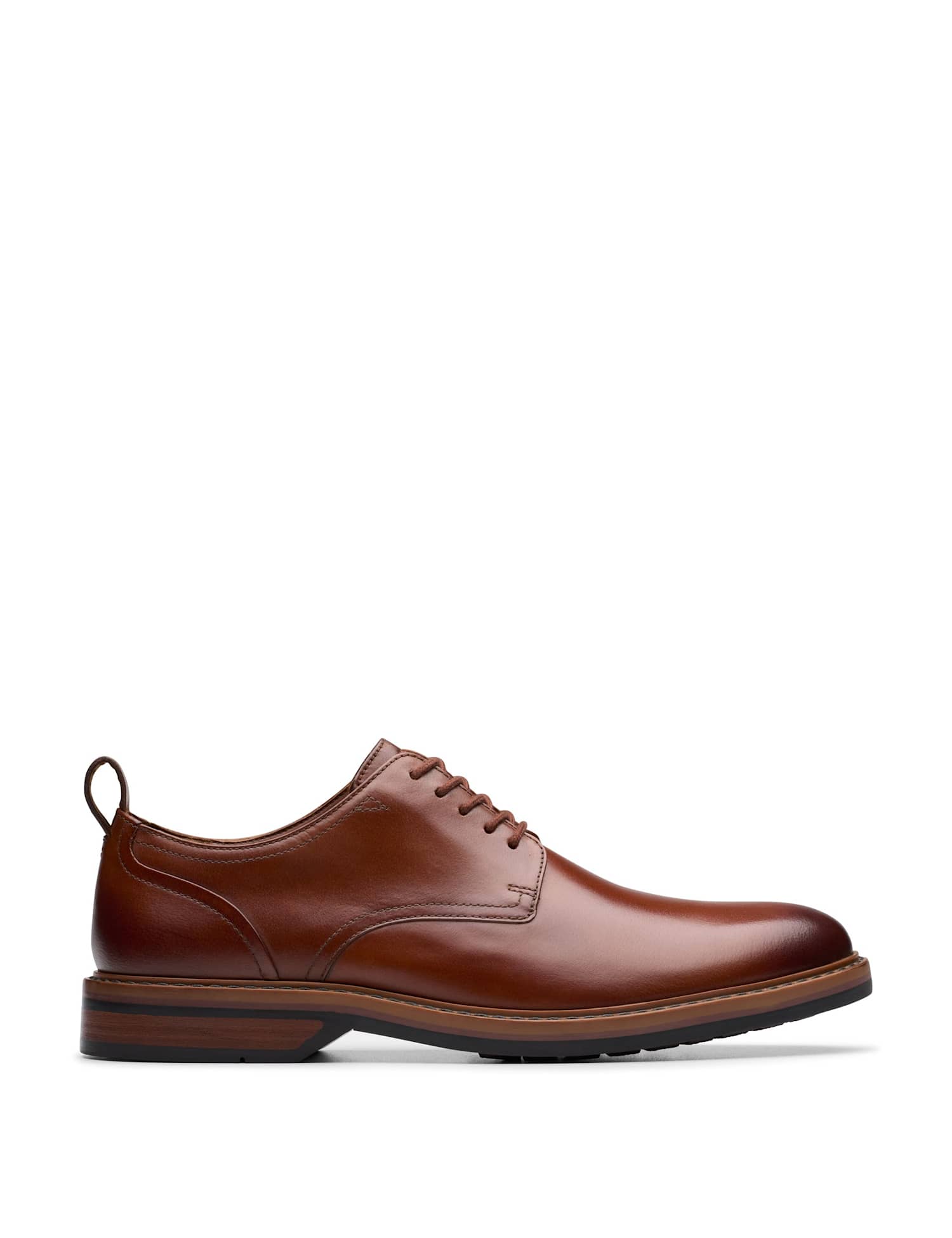 Clarks Leather Oxford Shoes Tan