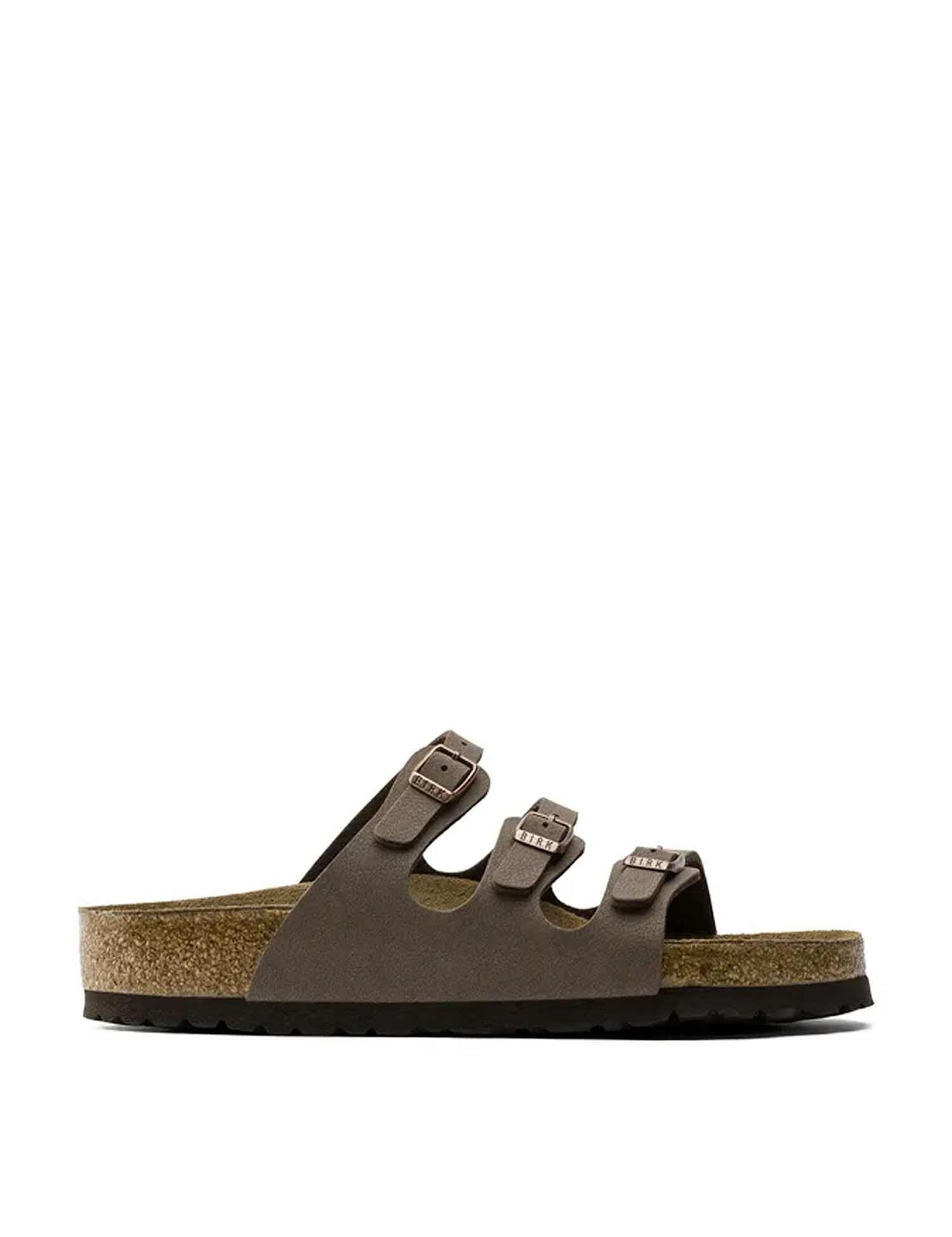 Birkenstock Florida Footbed Buckle Sandals Dark Brown