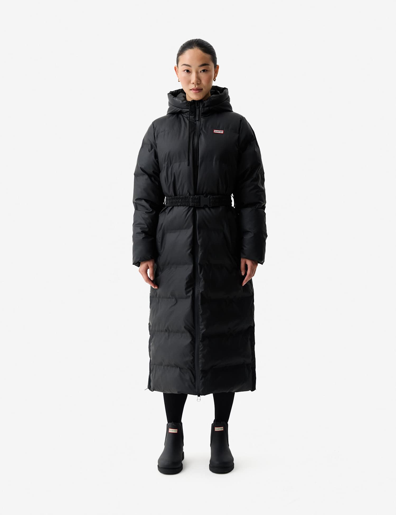 Hunter Hutchinson Longline Puffer Jacket Black