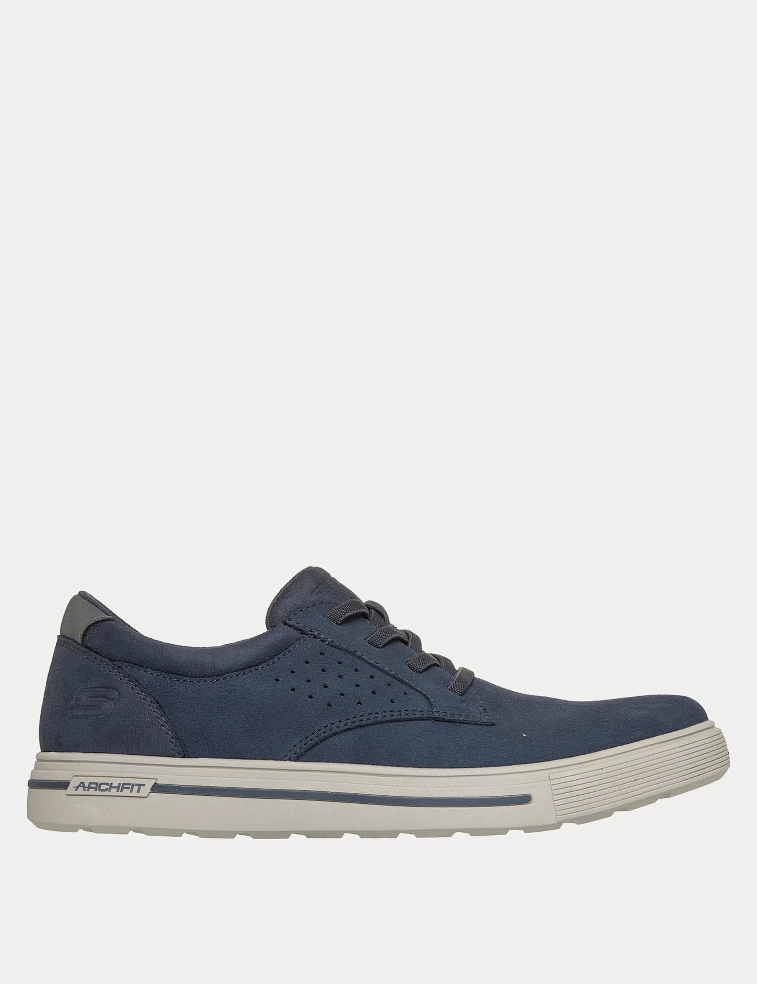 Skechers Solano Rey Arch Fit Suede Walking Shoes Navy