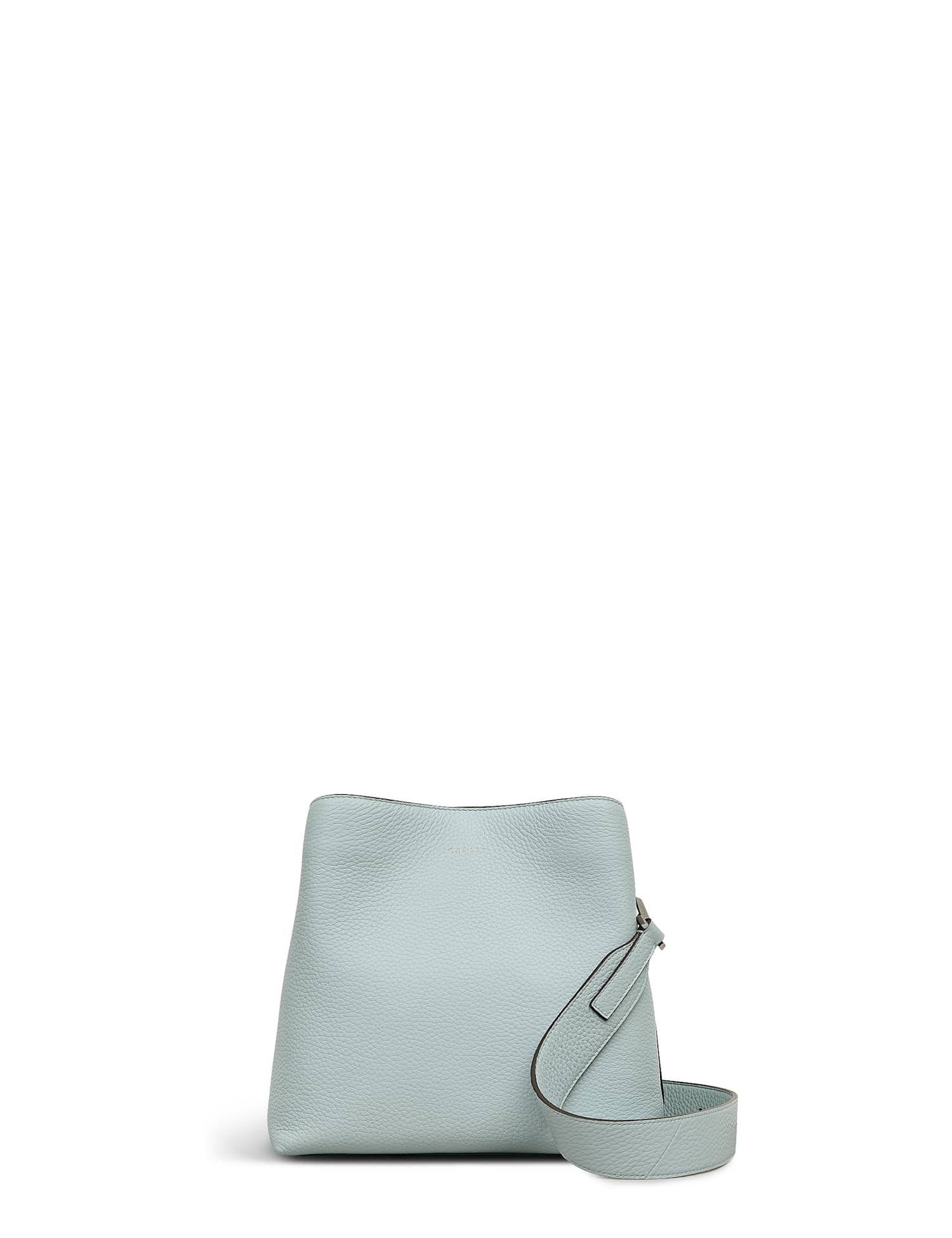 Radley Dukes Place Leather Cross Body Bag Light Blue
