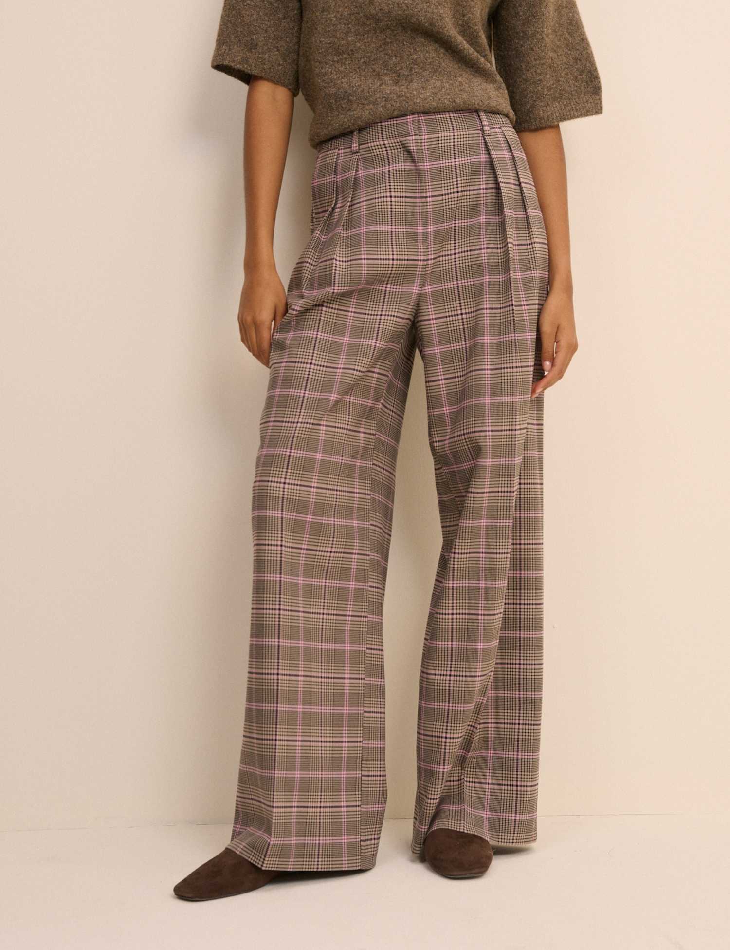 Nobody's Child Checked Tailored Trousers Multi