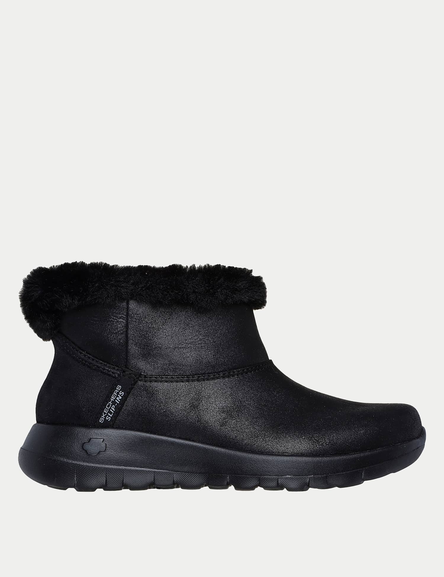 Skechers Wide Fit On the Go Joy Slip In Ankle Boots Black