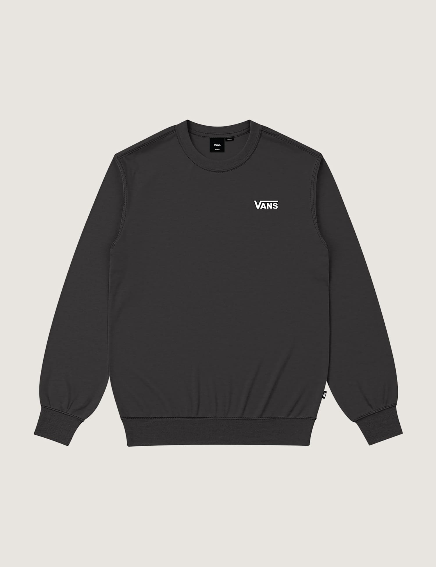 Vans Cotton Rich Crew Neck Sweatshirt Black