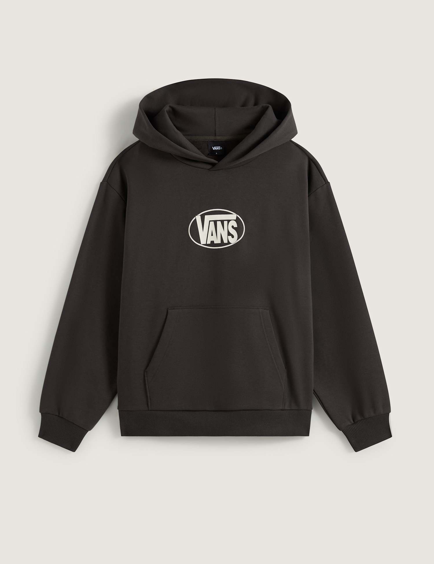 Vans Oval Logo Relaxed Pure Cotton Hoodie Black