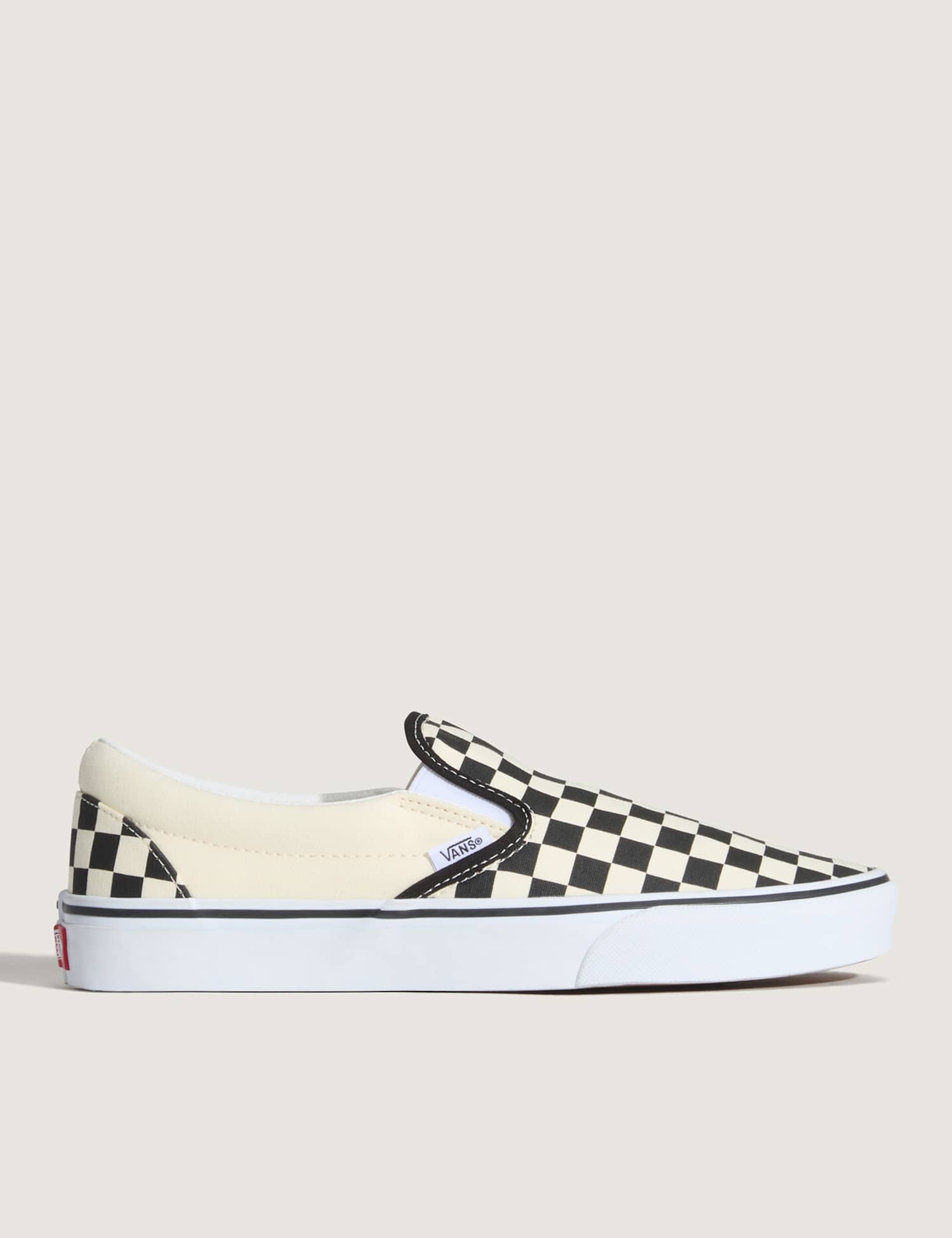 Vans Classic Slip-On Canvas Checkerboard Trainers Black